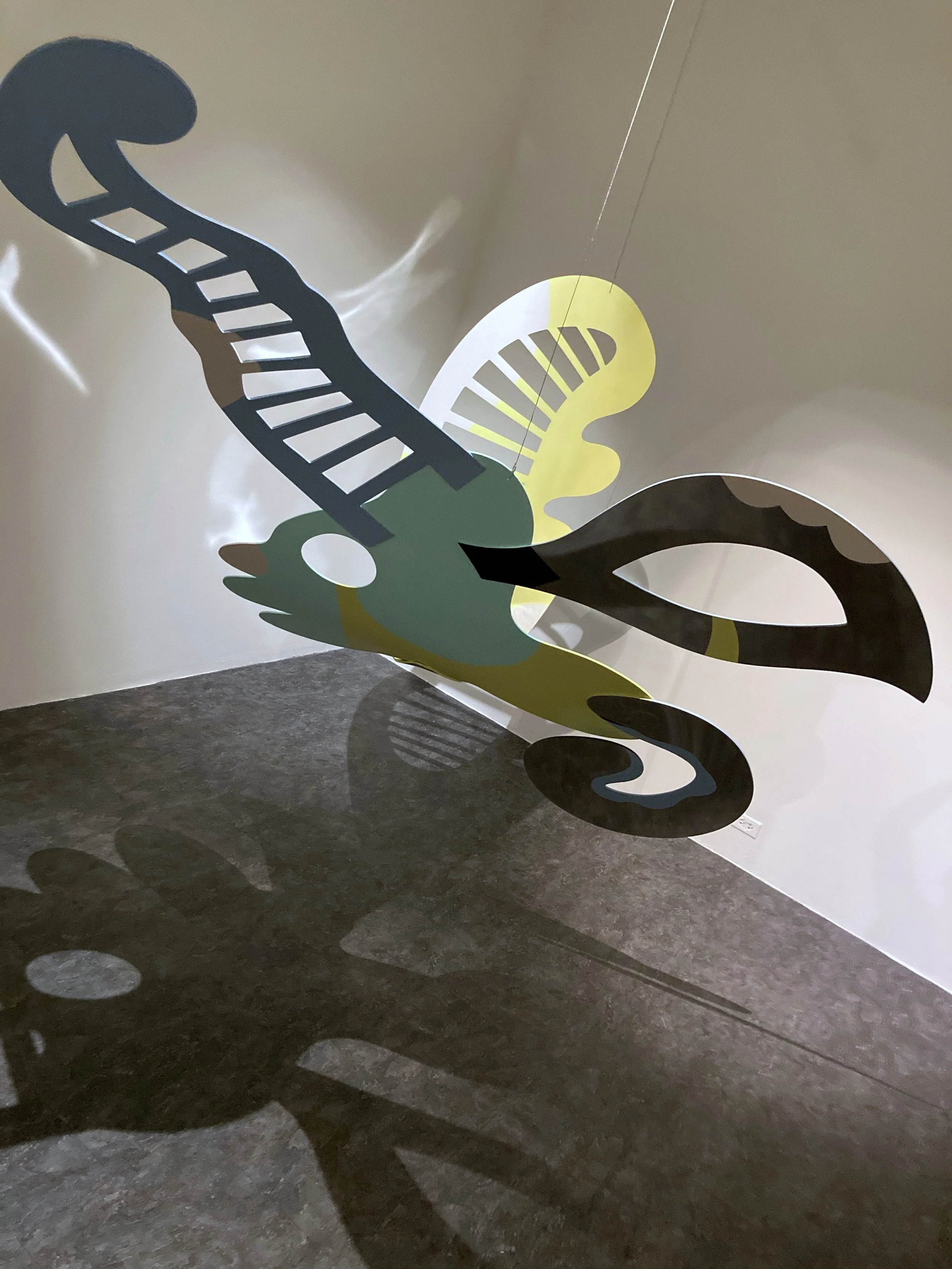 On Reflection, acrylic on polystyrene, 10' x 10' x 5', 2021 (click on image for video)