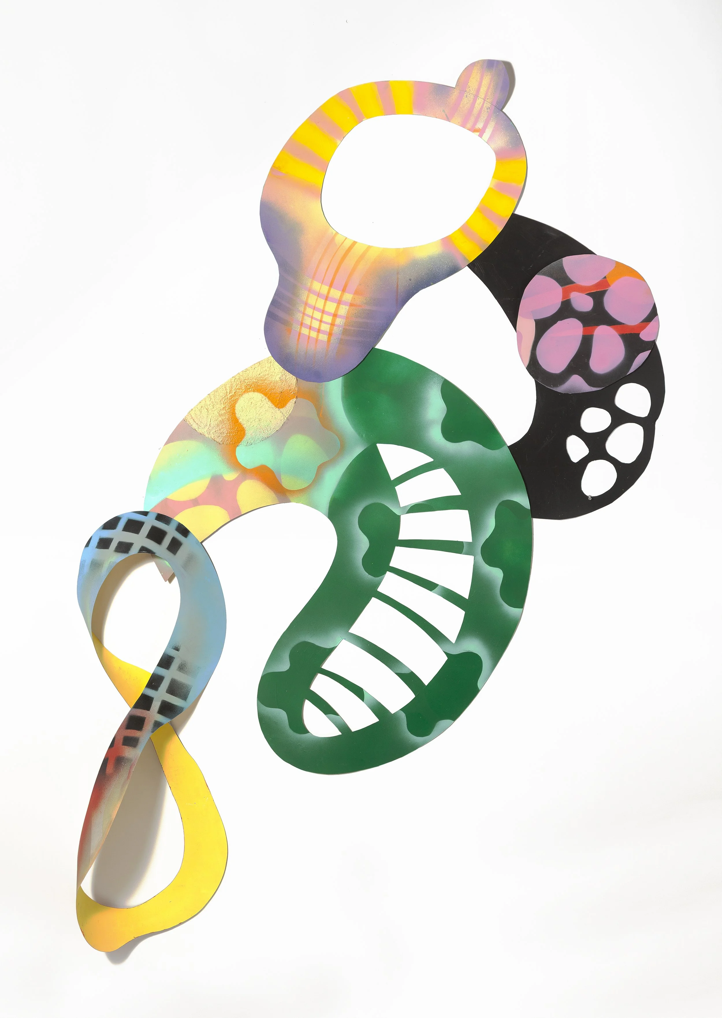 acrylic on cut out polystyrene, 8' x 4'