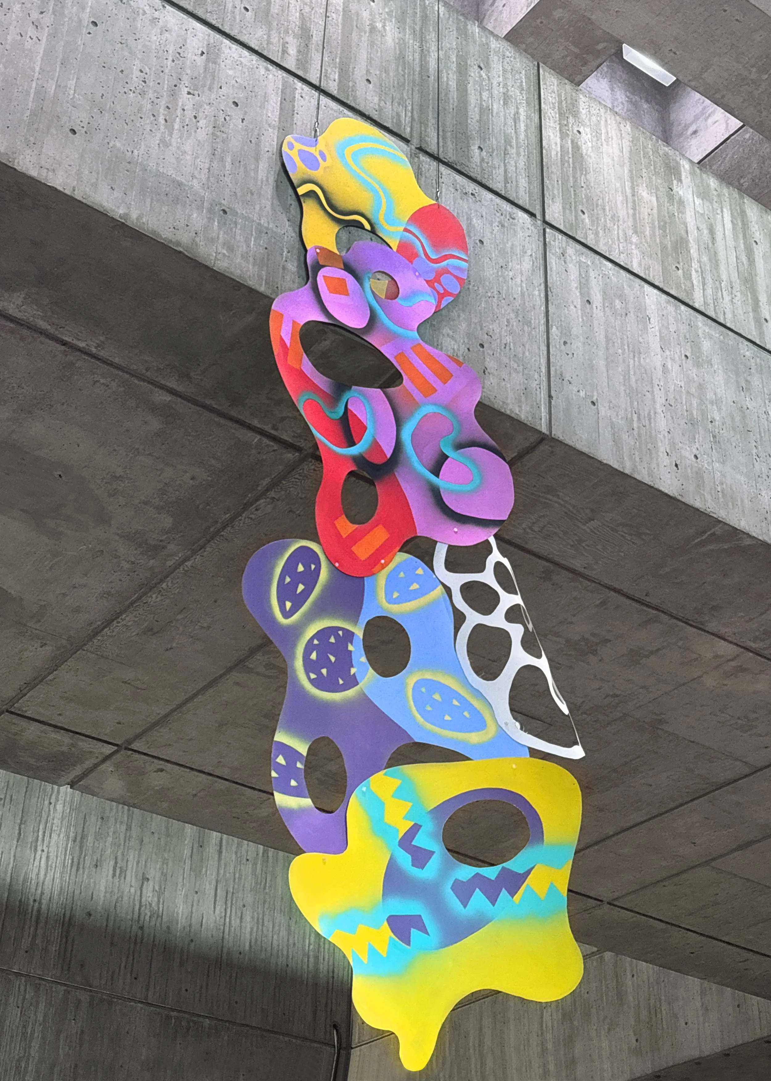 AirPlay, installation at Boston City Hall atrium gallery, acrylic on polystyrene, winter 2025-26