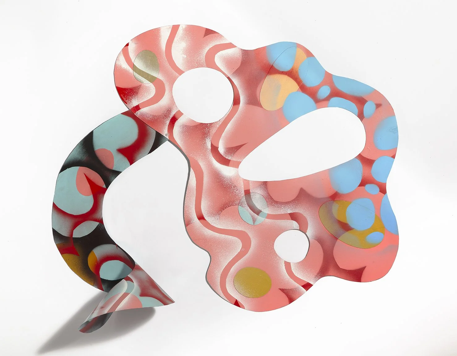 acrylic on cut out polystyrene, 5' x 6'