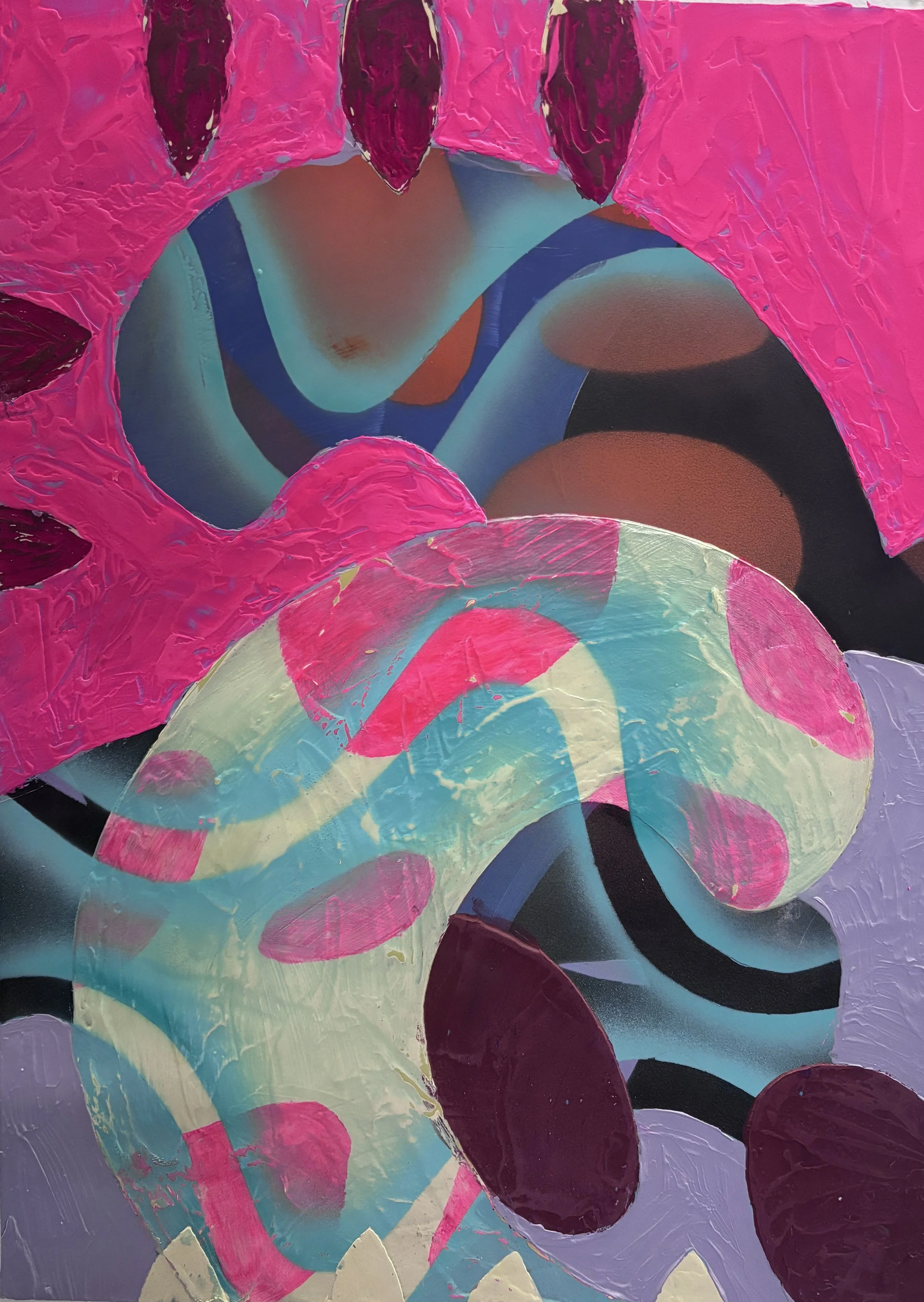 acrylic on yupo, 26" x 20"