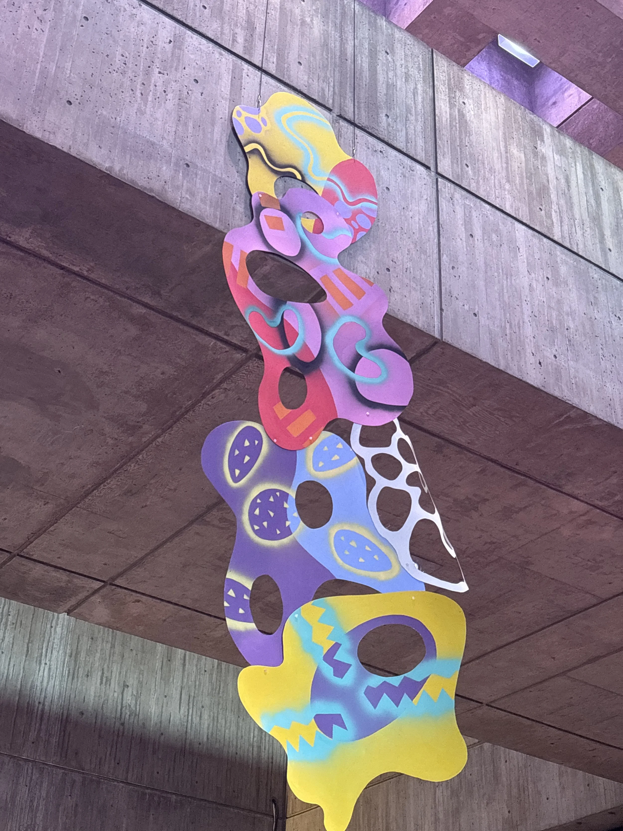 AirPlay 1, acrylic on polystyrene, 15' x 6'