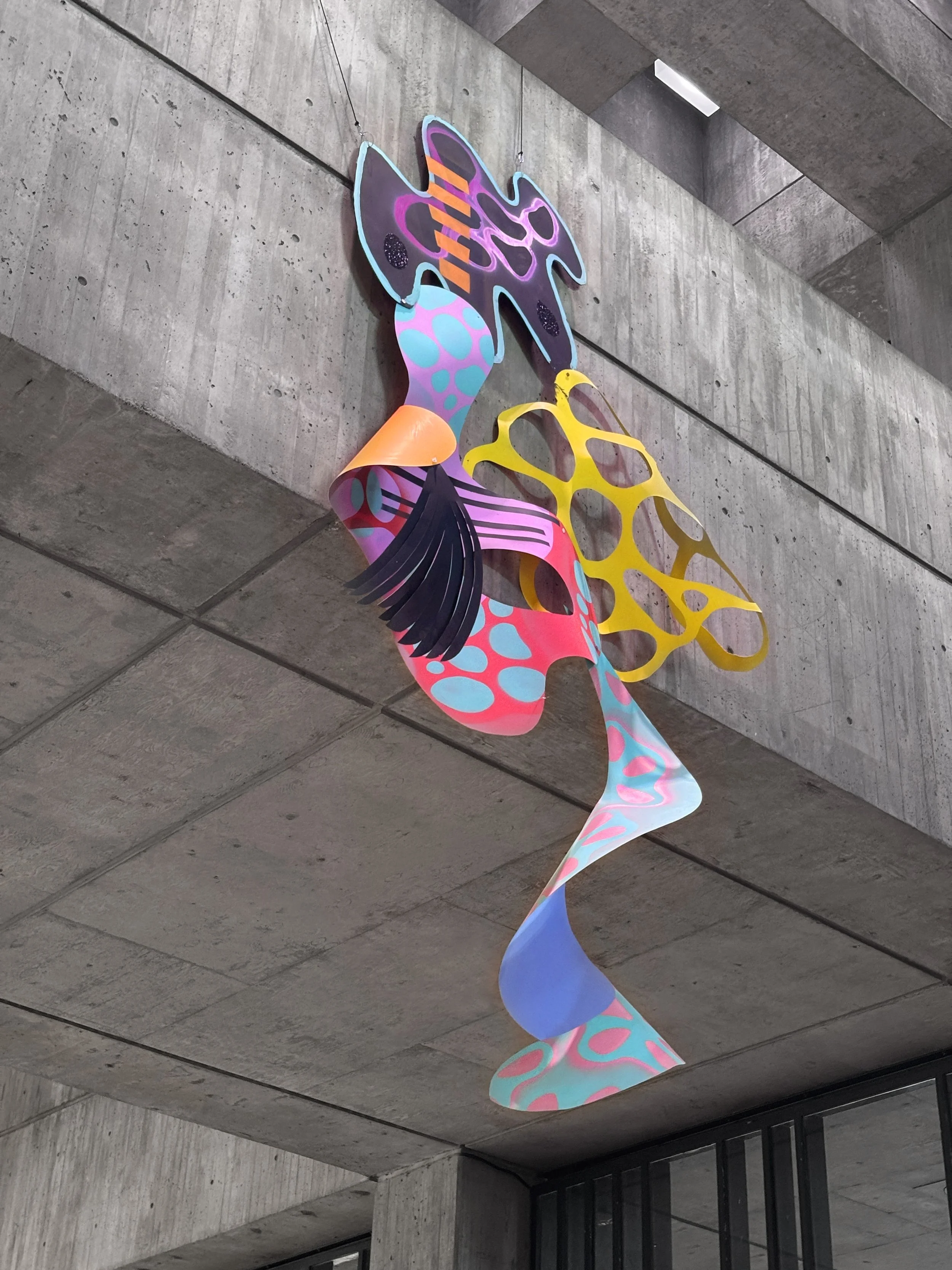 AirPlay, installation at Boston City Hall atrium gallery, acrylic on polystyrene, winter 2025-26