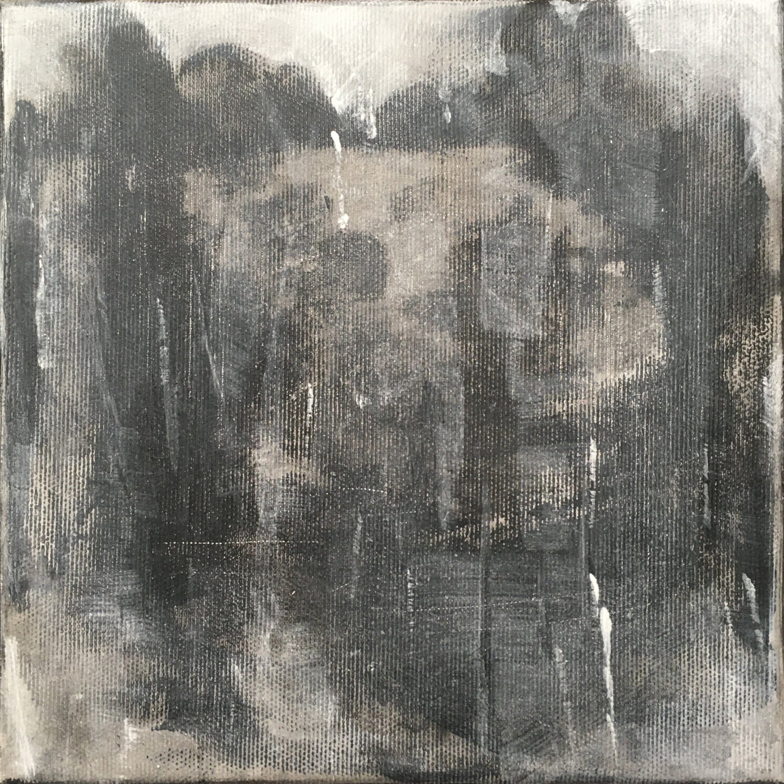 Tömeg 7 / 2023, akril, vászon, 20 cm x 20 cm