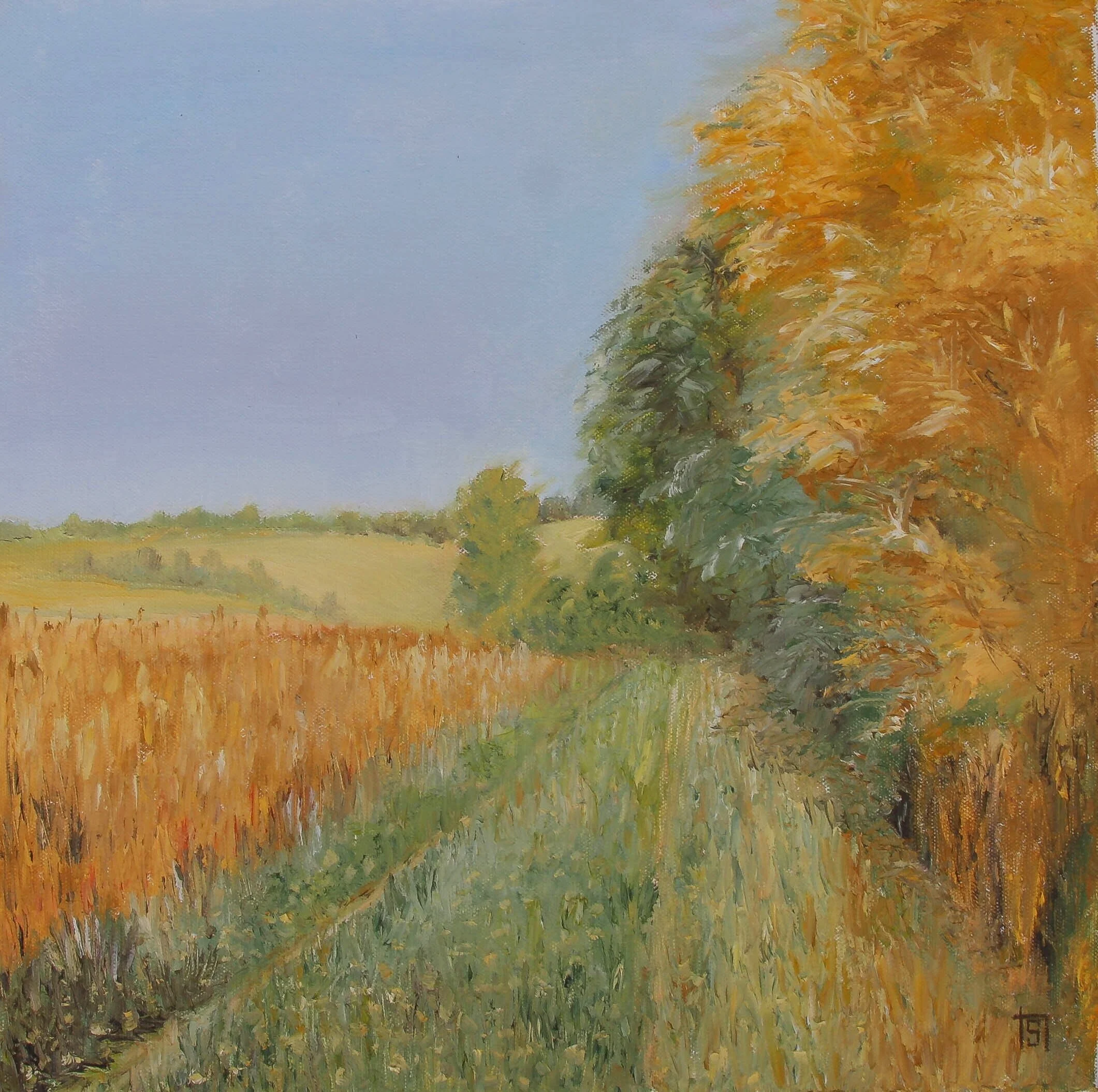 Early Autumn 40x40cms