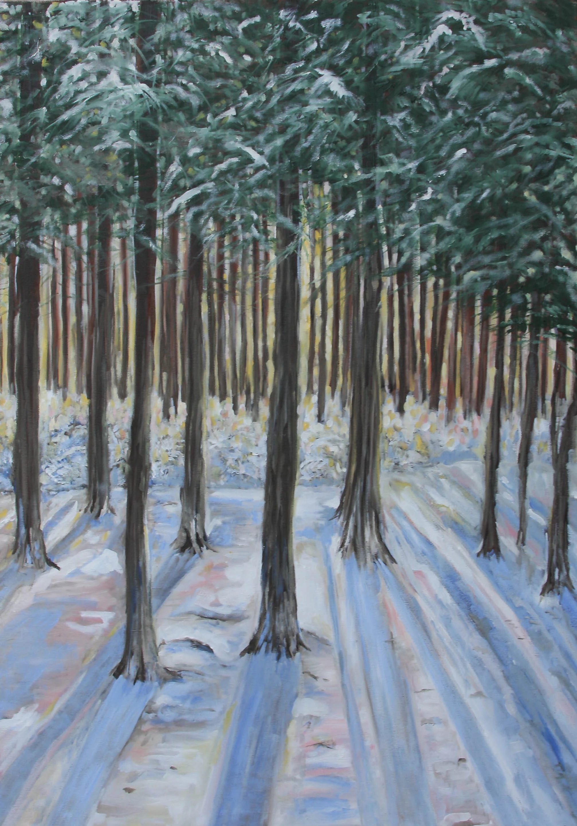 Winter woods 100x70 cms