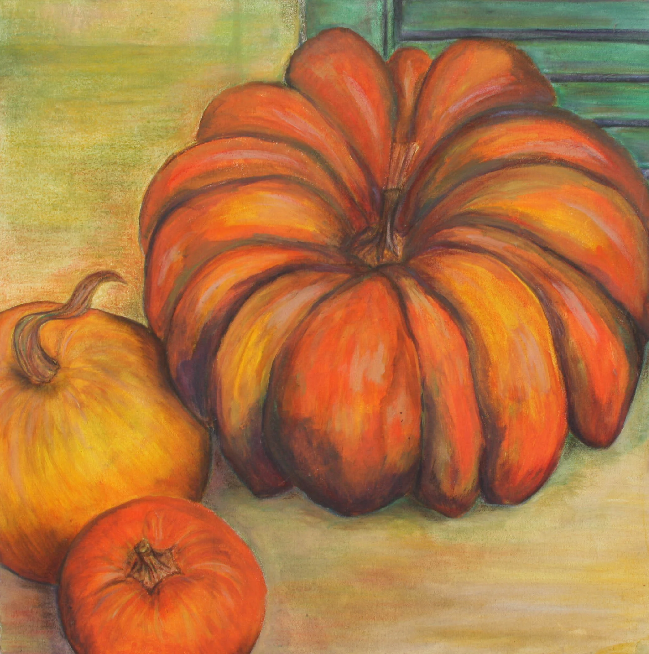 Pumpkins 60x60 cms SOLD
