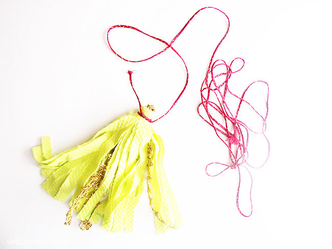 18 Borlas de hilo flecos pompones para la fabricación de joyas handmade RUBY accesorio de arte DIY marcadores recuerdo Amarillo 