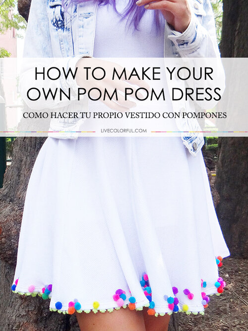 DIY Pom Pom Trim Dress – But First, Coffee