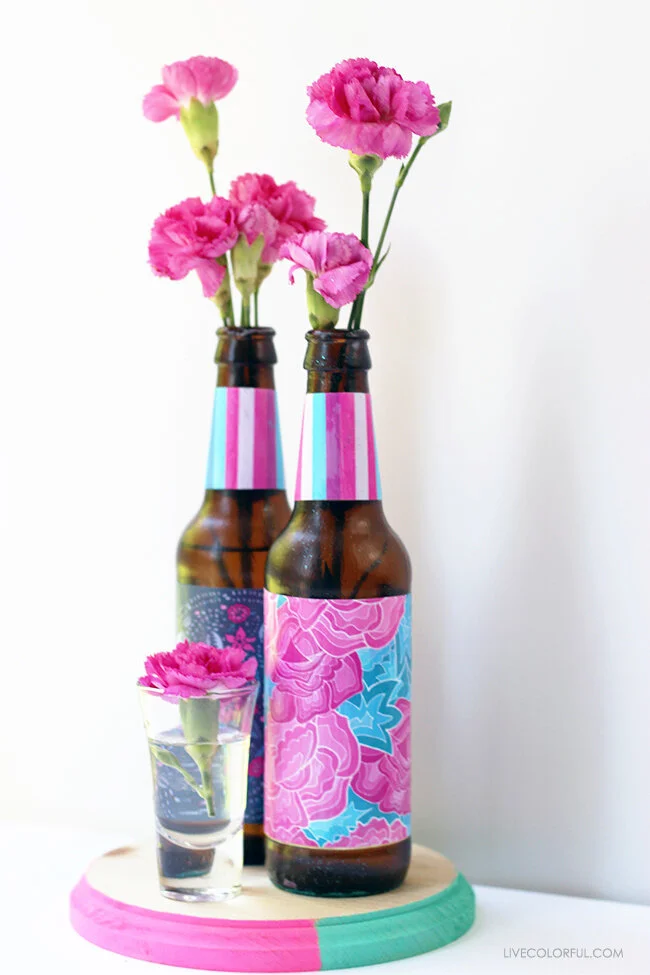 Recicla y Decora Botellas de Vidrio con Stickers