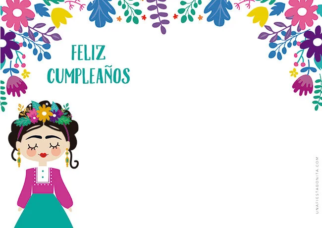 Frida Kahlo Placemat Printable — Live Colorful