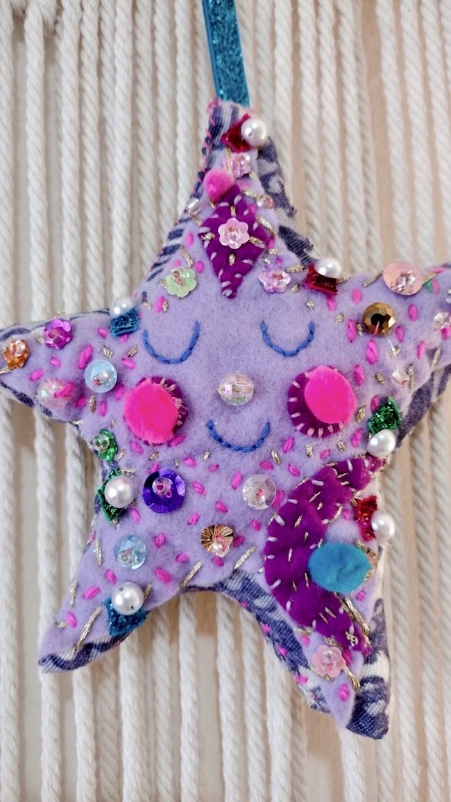 How to Make a Fabric Star Ornament — Live Colorful