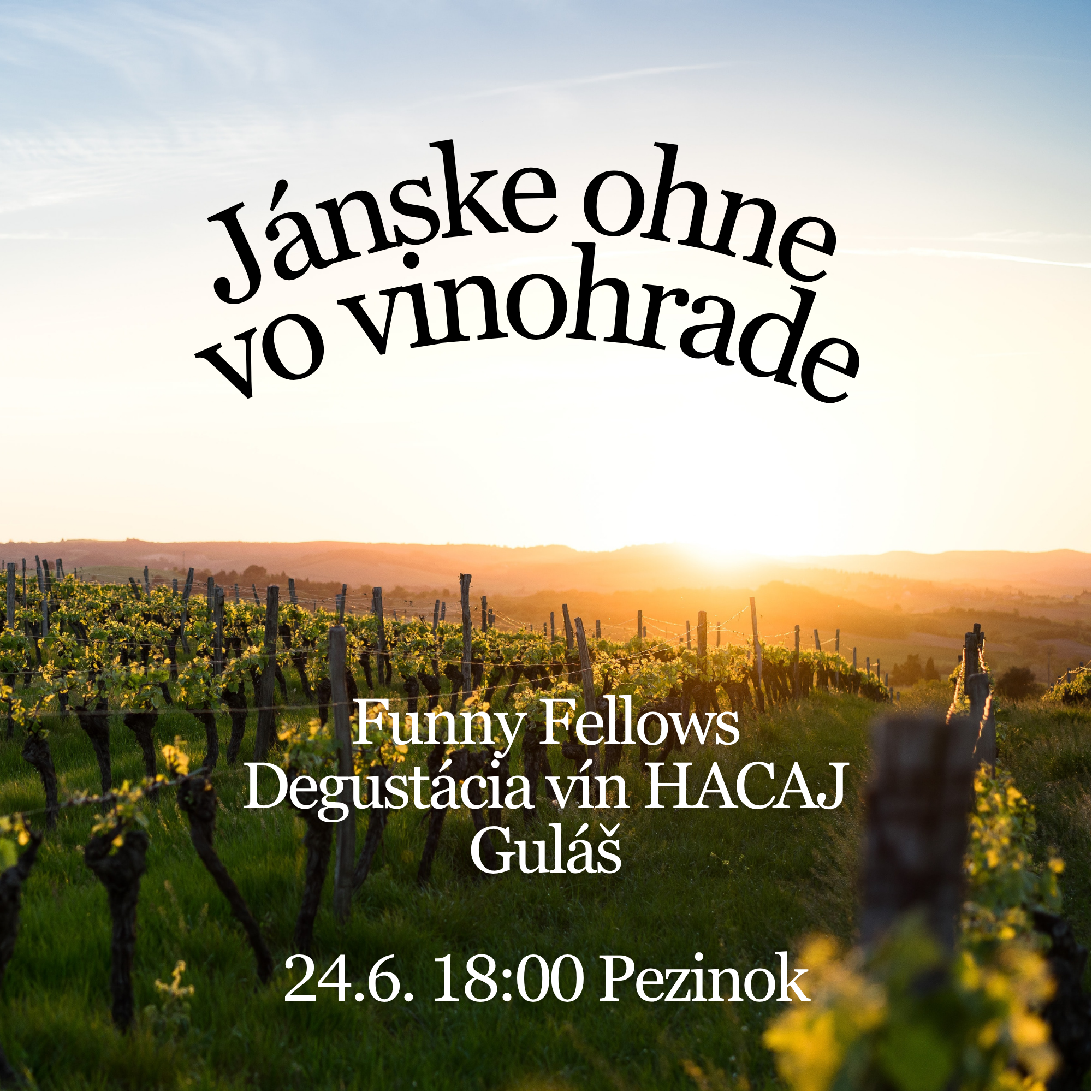 Jánske ohne vo vinohrade