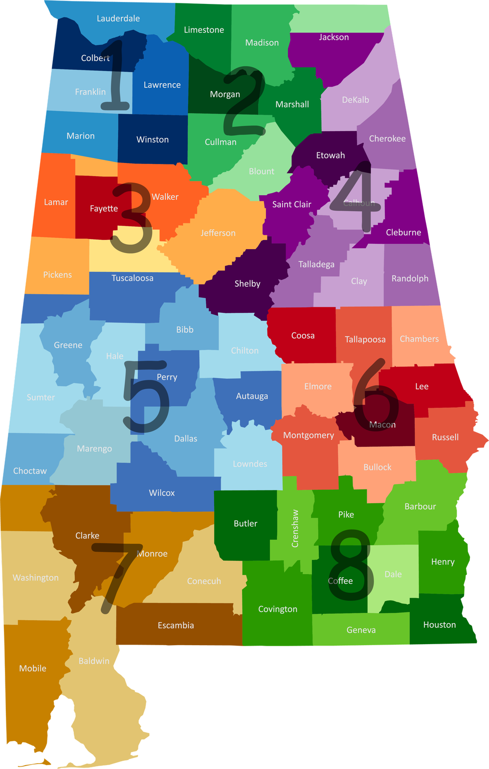 Alabama Section Map — Alabama Children's Ministries