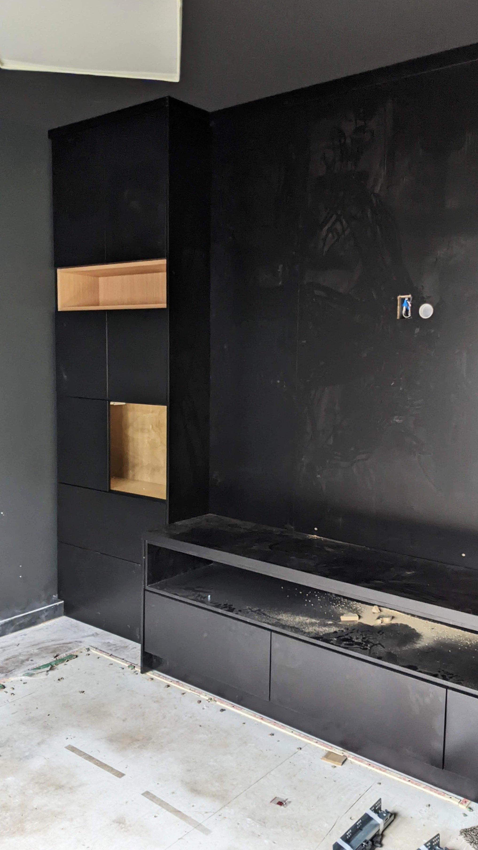 TV Room in Progress