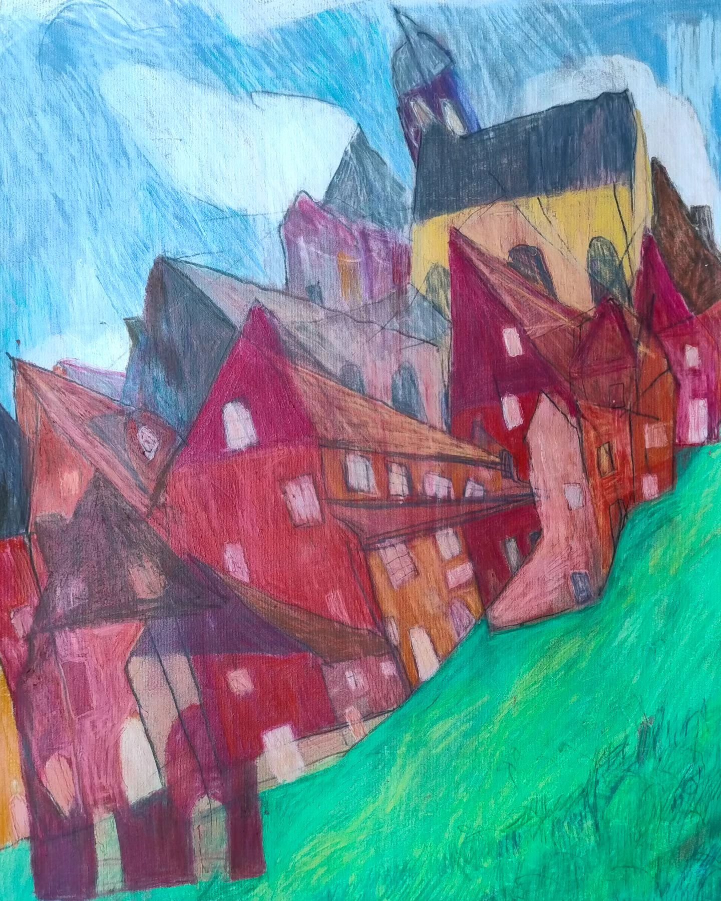 Kastellet red houses (2024)
Coloured pencils on paper
40x30cm
#drawing #redhouses #kastellet #copenhagen