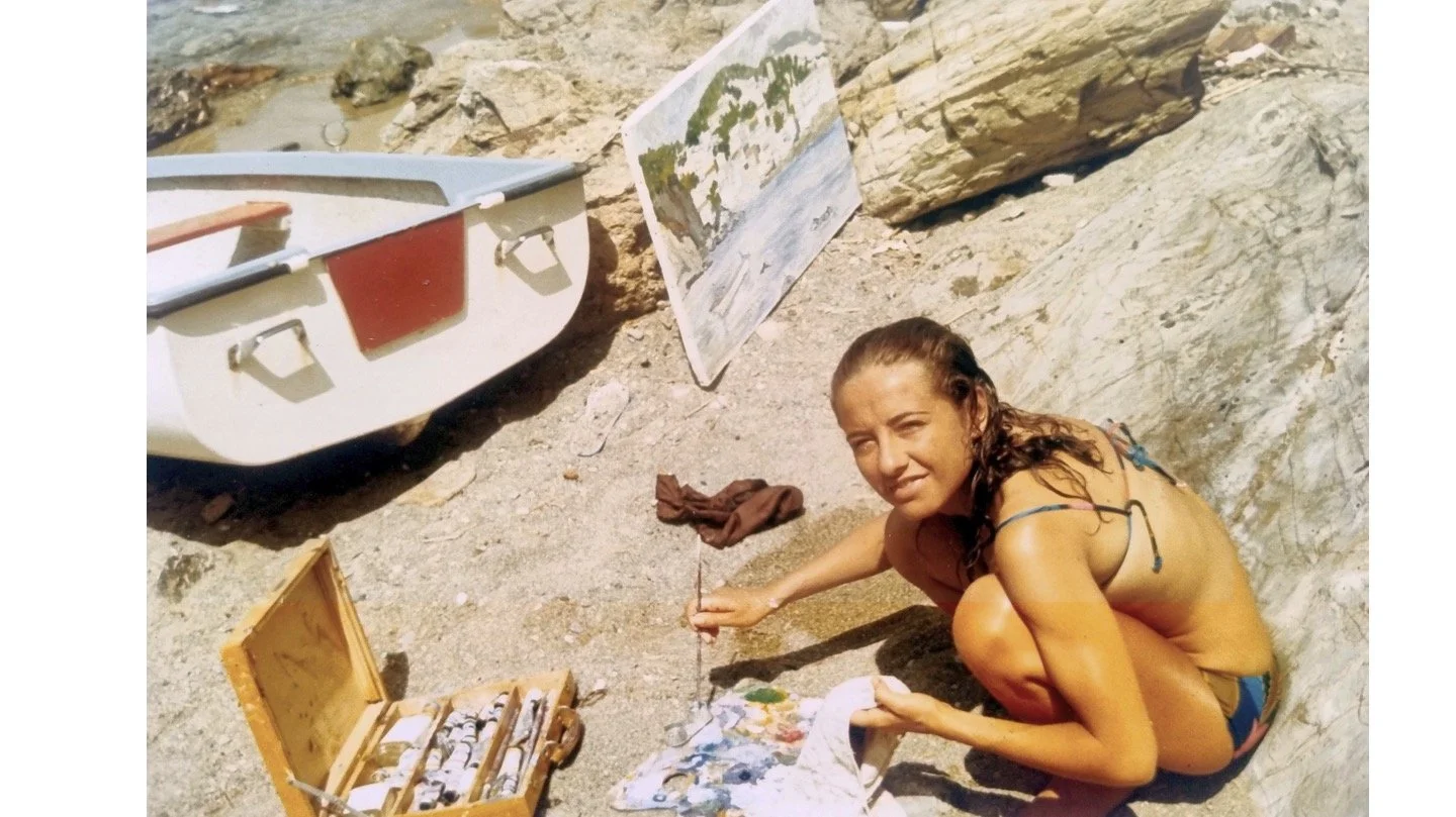 My mother. Sa Tuna, Costa Brava, 1974.