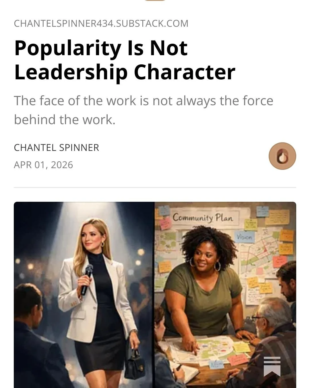 A lot of my thinking around leadership has changed over time. I&rsquo;ve spent years watching who gets called a leader, who gets trusted, and who gets overlooked, even when they are doing the work that actually holds people and communities together. 