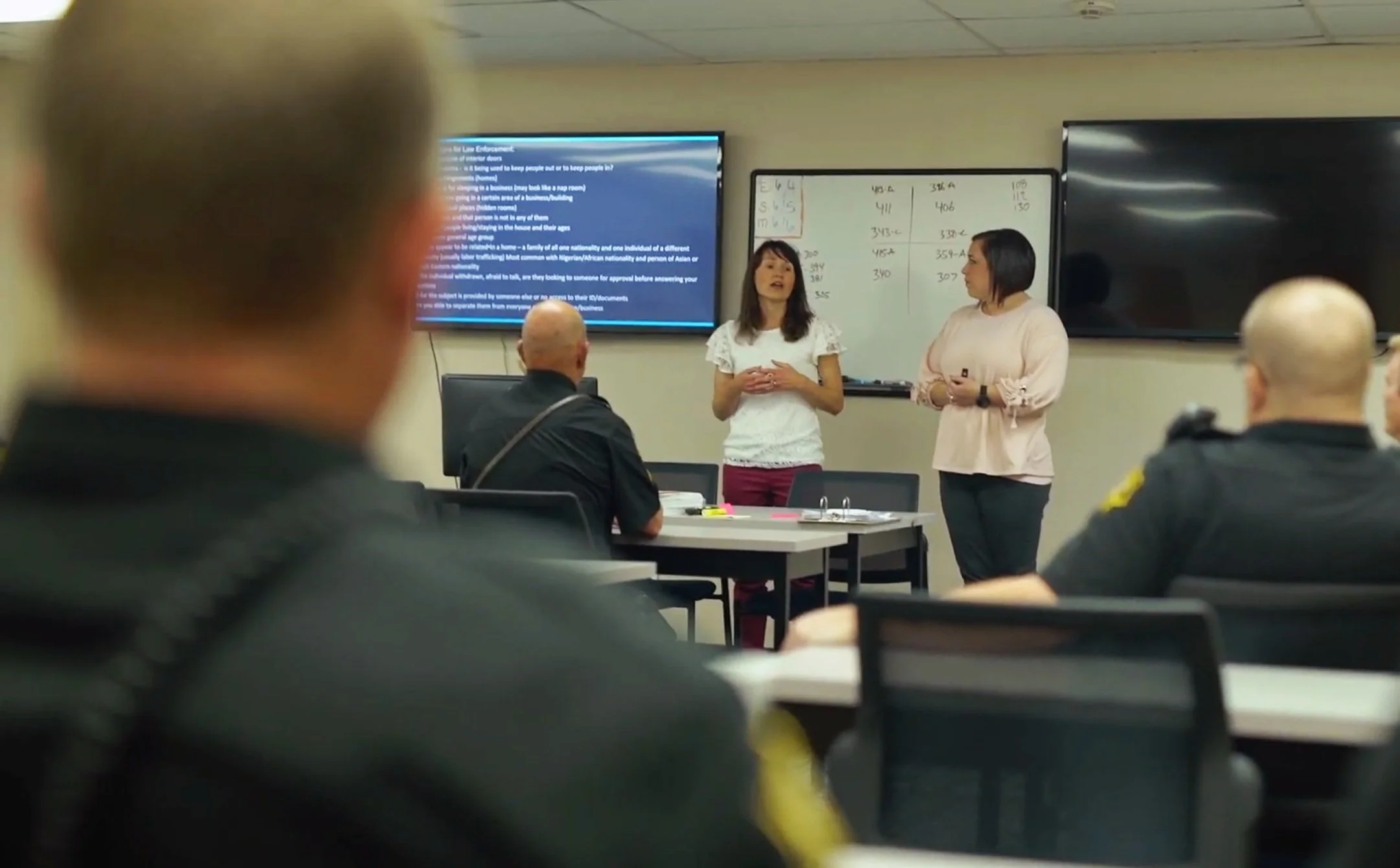 Staff training law enforcement on Human trafficking in Arkansas