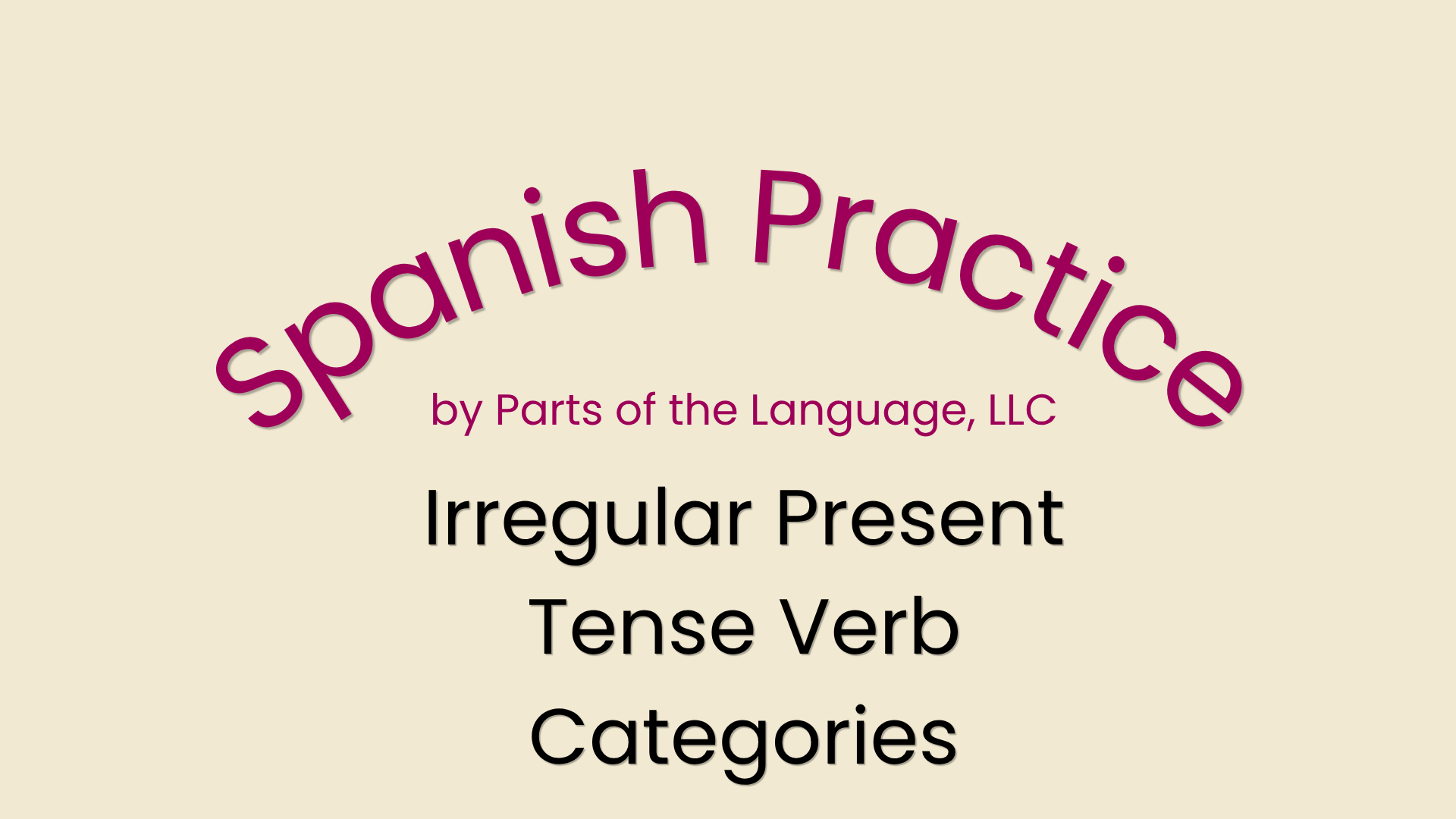 Spanish Practice 9: Irregular Present Tense Verb in Spanish