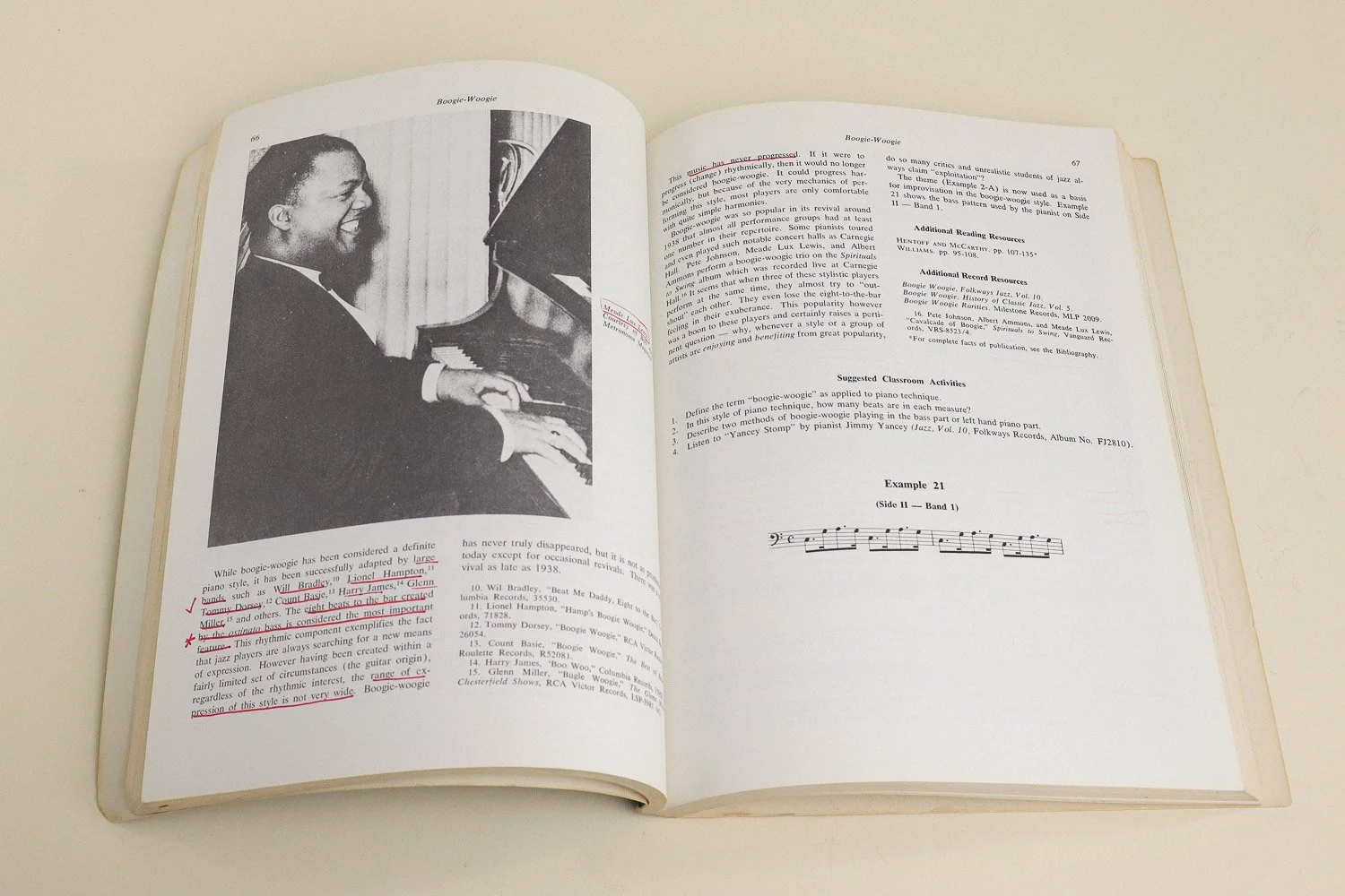 Vintage softcover copy of A Study of Jazz, Second Edition by Paul O.W. Tanner and Maurice Gerow.