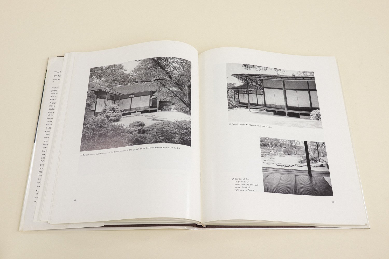 Vintage hardcover copy of The Japanese House and Garden by Tetsuro Yoshida. First published in 1955 by Praeger Publishers, this is the revised edition from 1969.