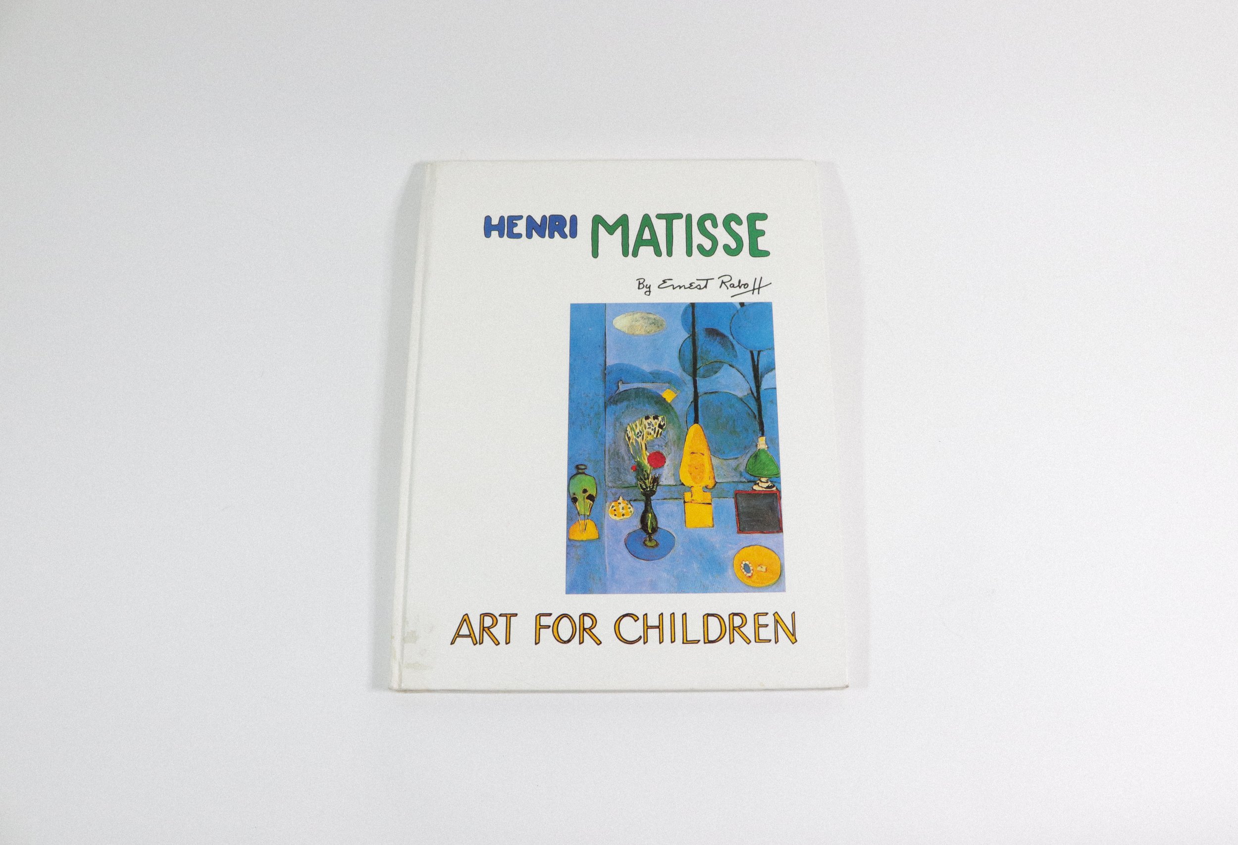 Vintage hardcover copy of Henri Matisse: Art for Children by Ernest Raboff. Published in 1988 by Trophy Press. 32 pages.