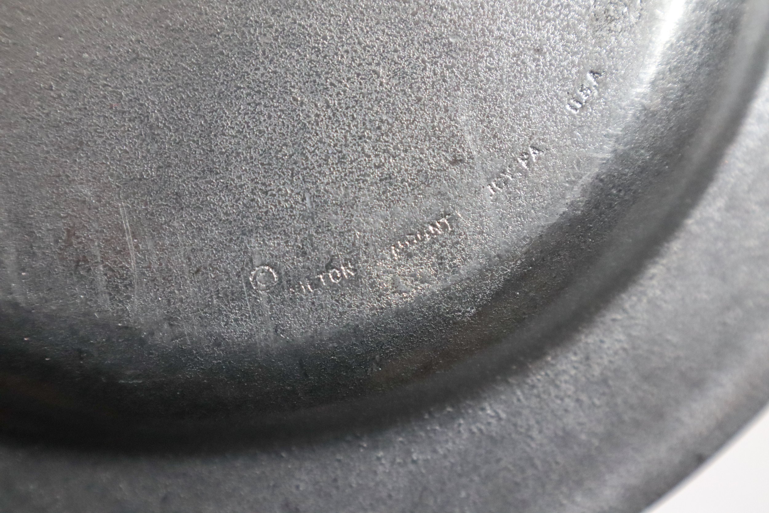 Vintage Wilton "Health, Love, and Wealth, and Time to Enjoy Them" round pewter plate.