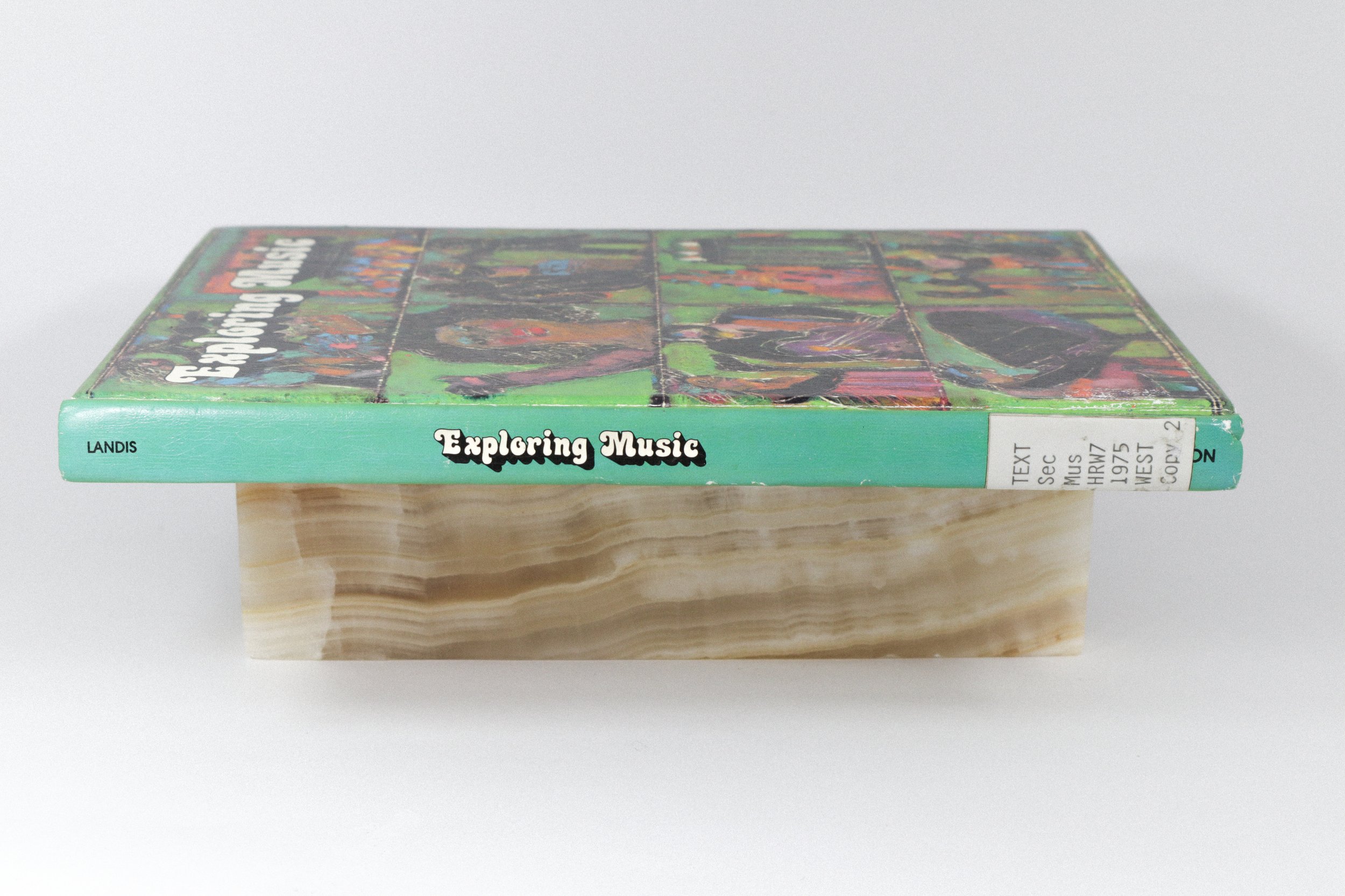 Vintage hardcover copy of Exploring Music by Beth Landis. Published in 1975 by Holt, Rinehart, and Winston. 252 pages.