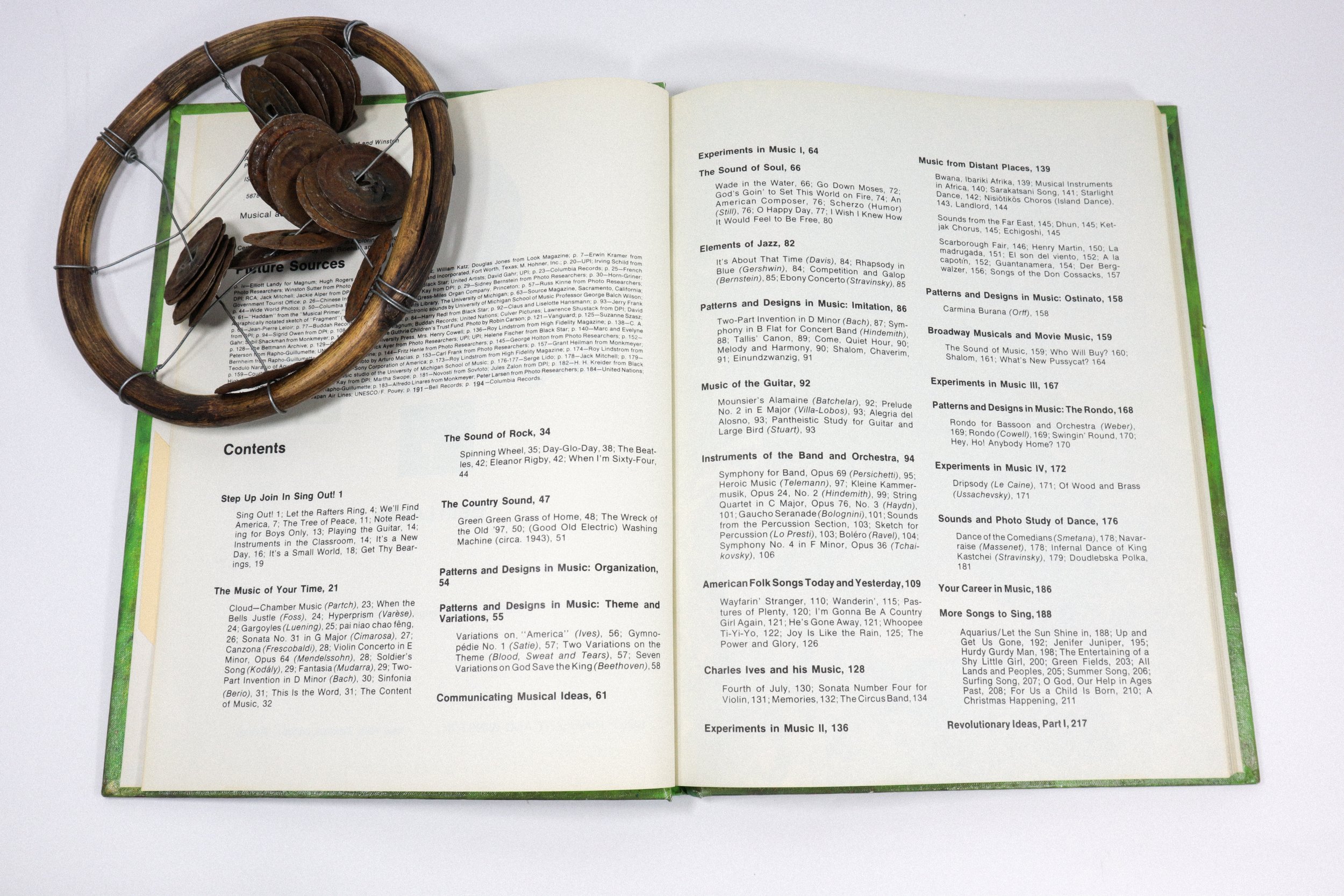 Vintage hardcover copy of Exploring Music by Beth Landis. Published in 1975 by Holt, Rinehart, and Winston. 252 pages.