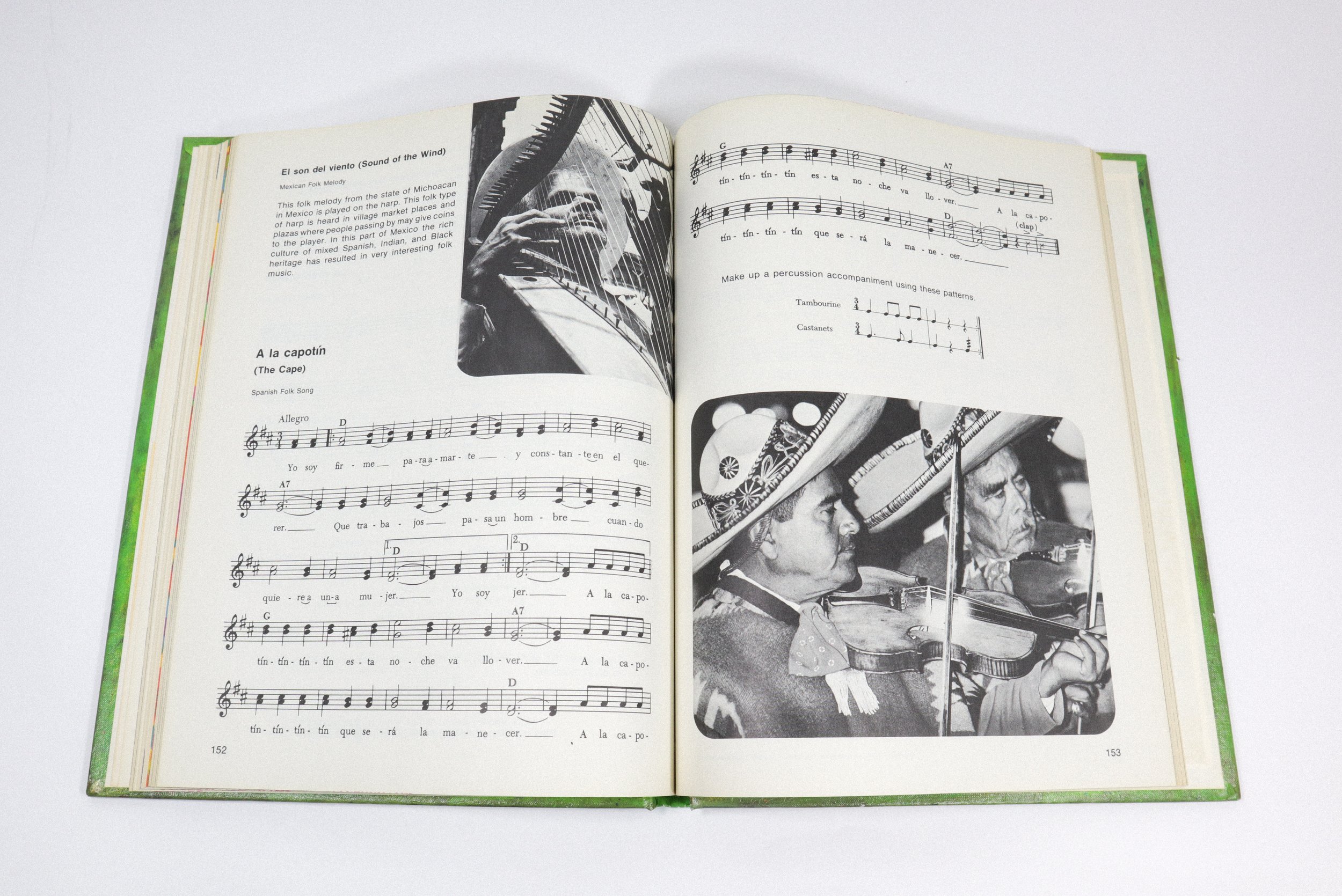Vintage hardcover copy of Exploring Music by Beth Landis. Published in 1975 by Holt, Rinehart, and Winston. 252 pages.