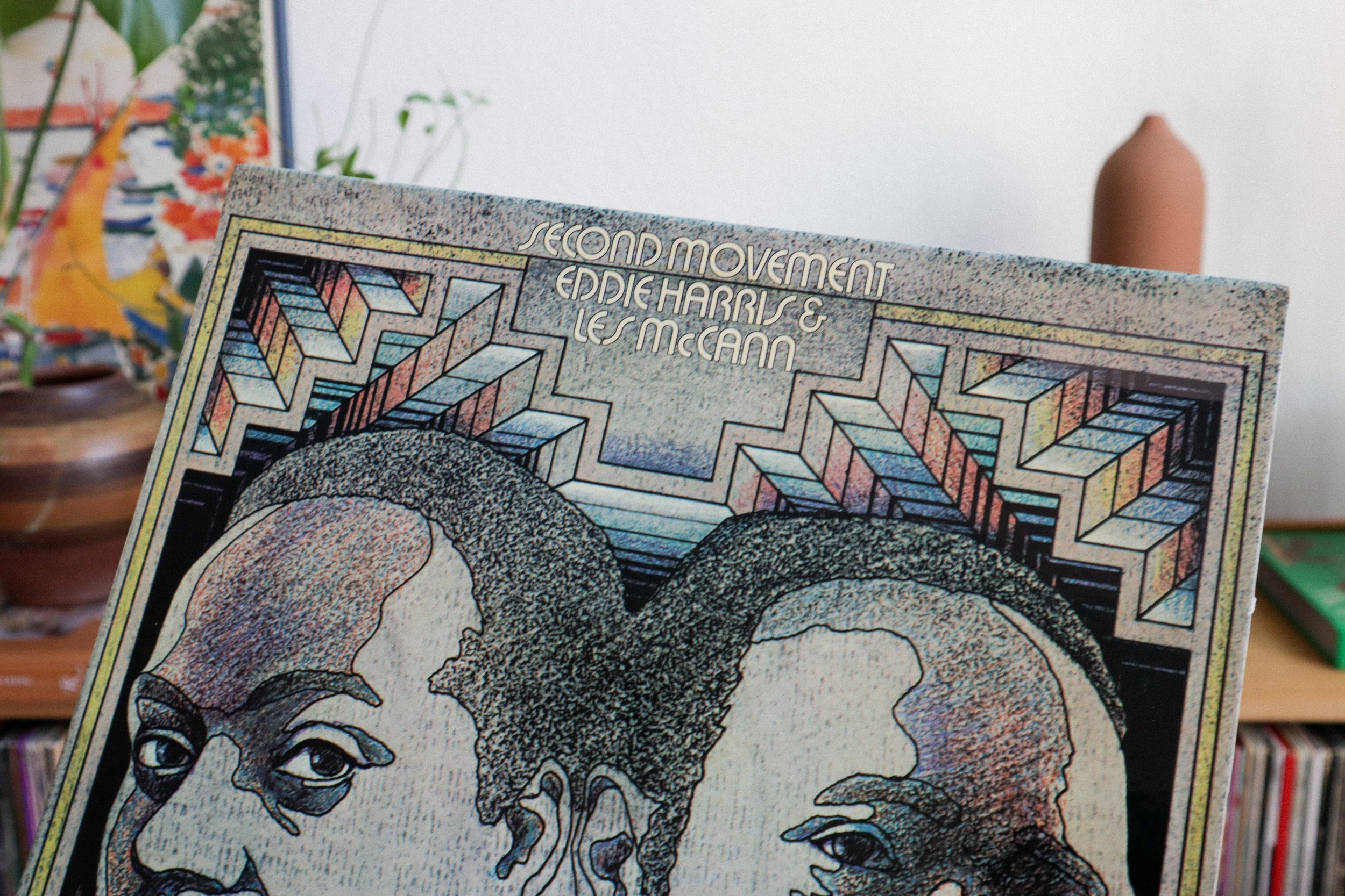 Vintage vinyl pressing of Second Movement by Eddie Harris & Les McCann. Released in 1971 by Atlantic Recording Corporation.