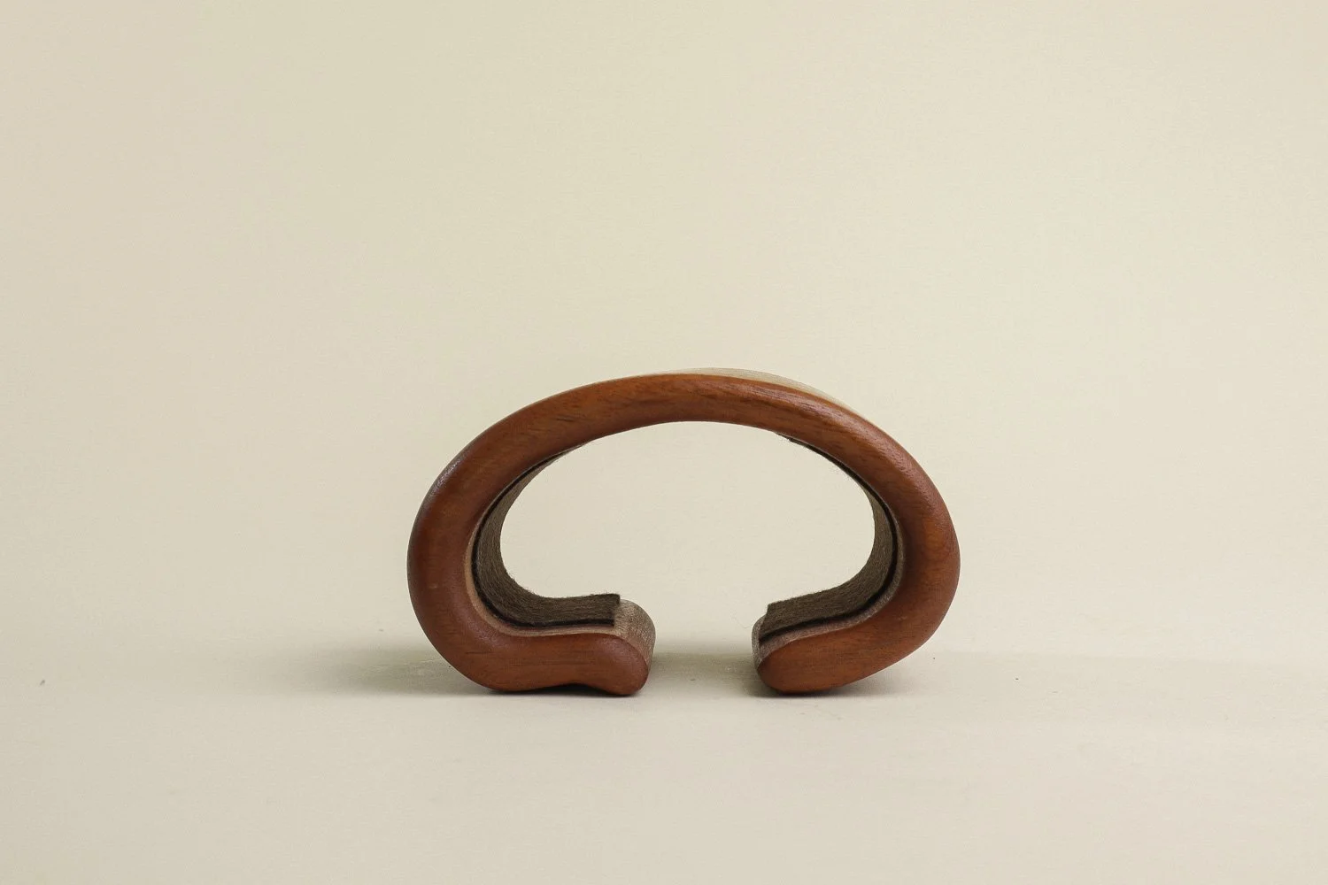 Vintage 1970s handmade walnut puzzle trinket box, likely created by artist Richard Rothbard.