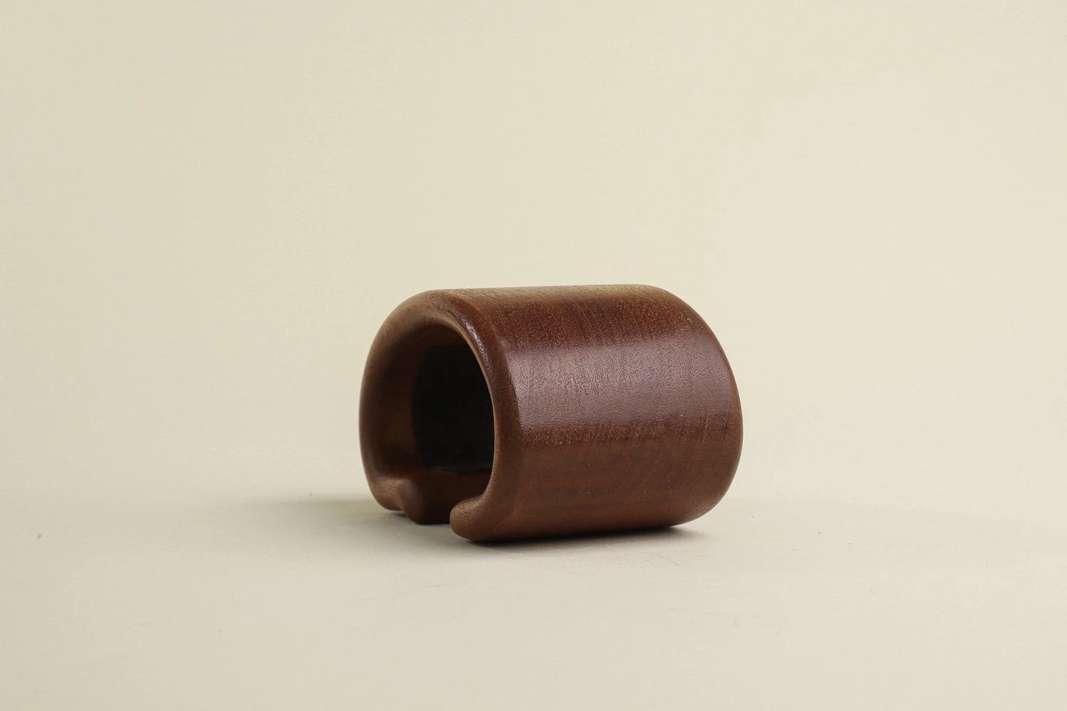 Vintage 1970s handmade walnut puzzle trinket box, likely created by artist Richard Rothbard.