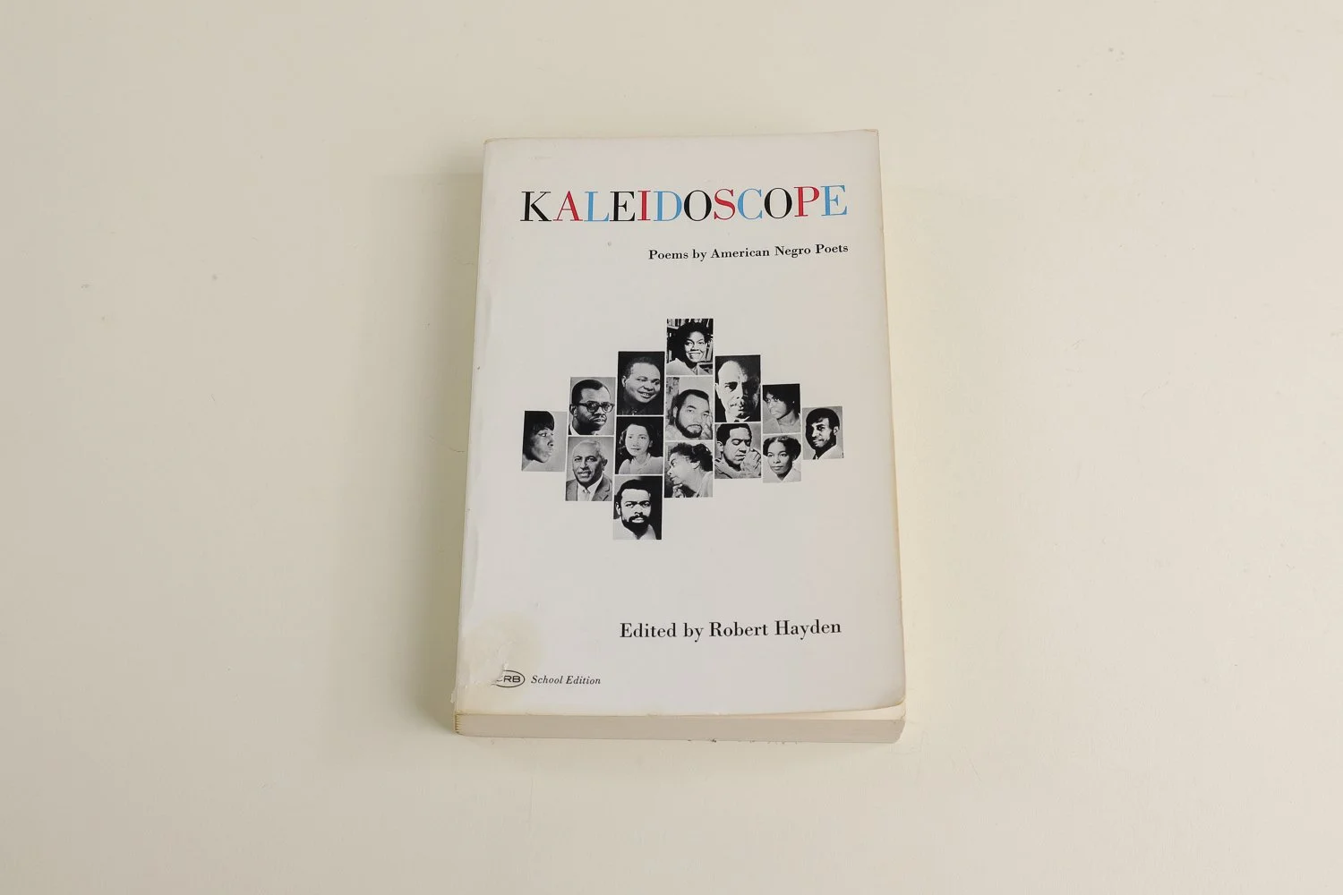 Vintage softcover copy of Kaleidoscope, a collection of poems by Black American poets, edited by Robert Hayden. Published in 1967 by Harcort, Brace & World, Inc.