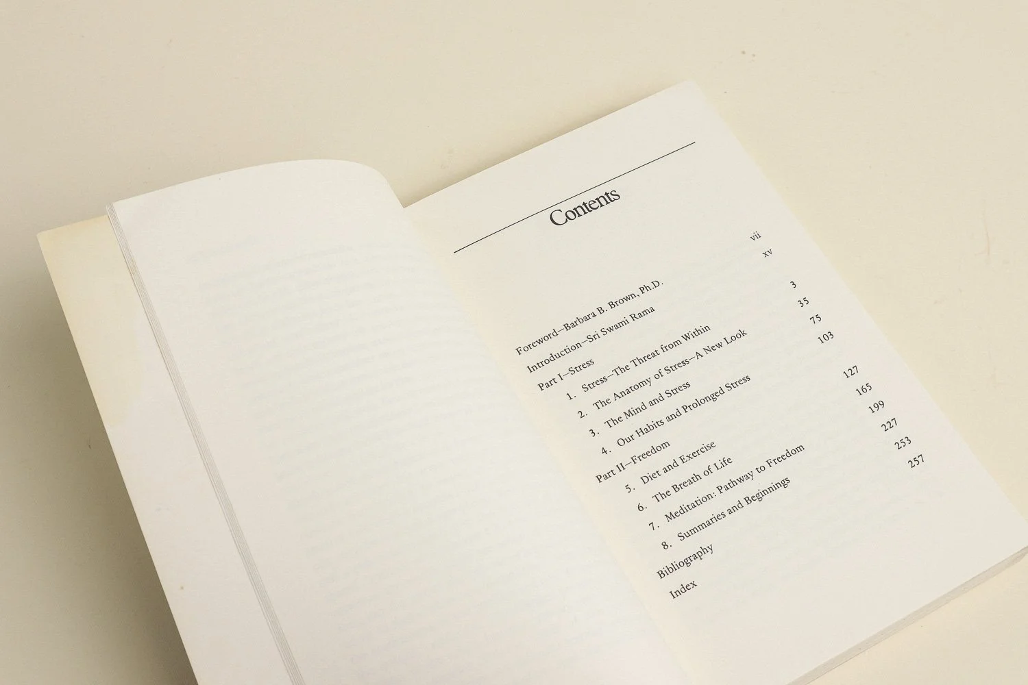 Vintage softcover copy of Freedom from Stress: A Holistic Approach by Phil Nuernberger, Ph.D.