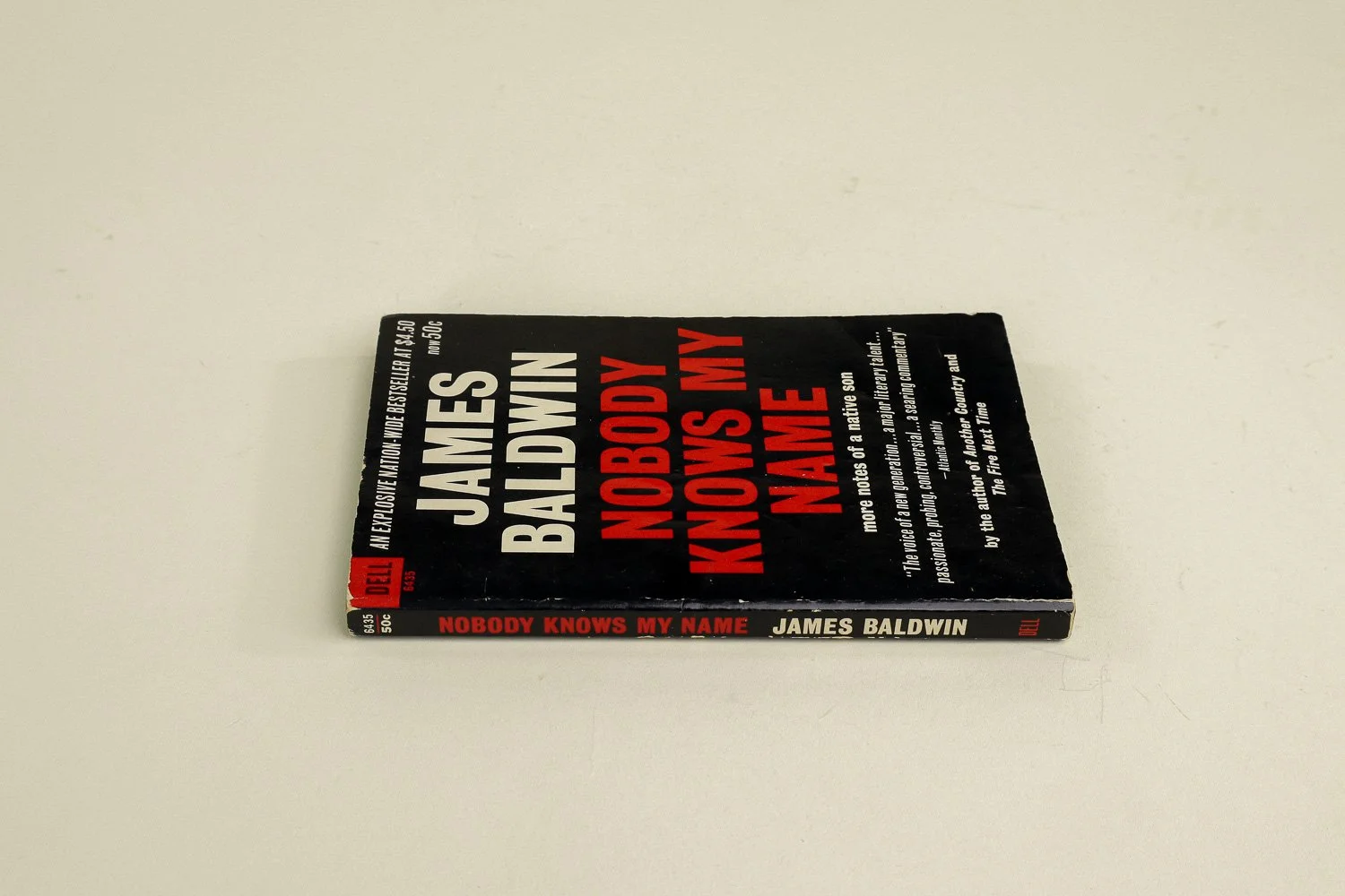 Vintage softcover copy of Nobody Knows My Name by James Baldwin. Published in 1961 by Dell Publishing, this is the third printing from 1963.