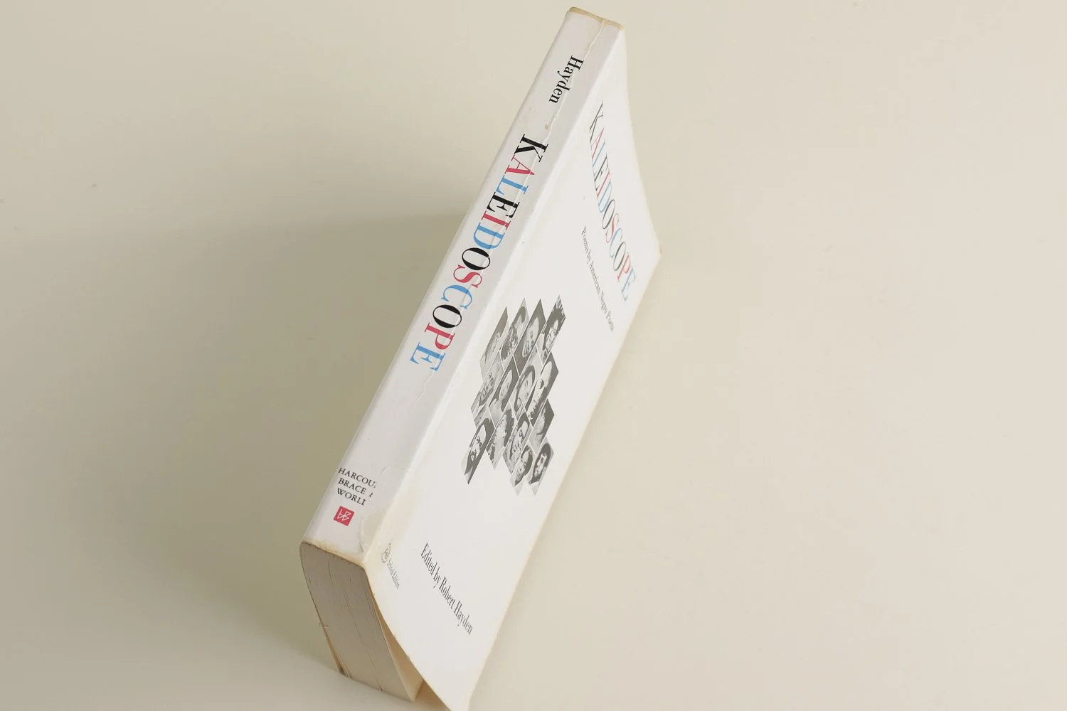 Vintage softcover copy of Kaleidoscope, a collection of poems by Black American poets, edited by Robert Hayden. Published in 1967 by Harcort, Brace & World, Inc.