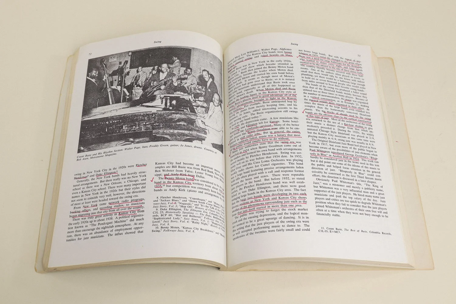 Vintage softcover copy of A Study of Jazz, Second Edition by Paul O.W. Tanner and Maurice Gerow.