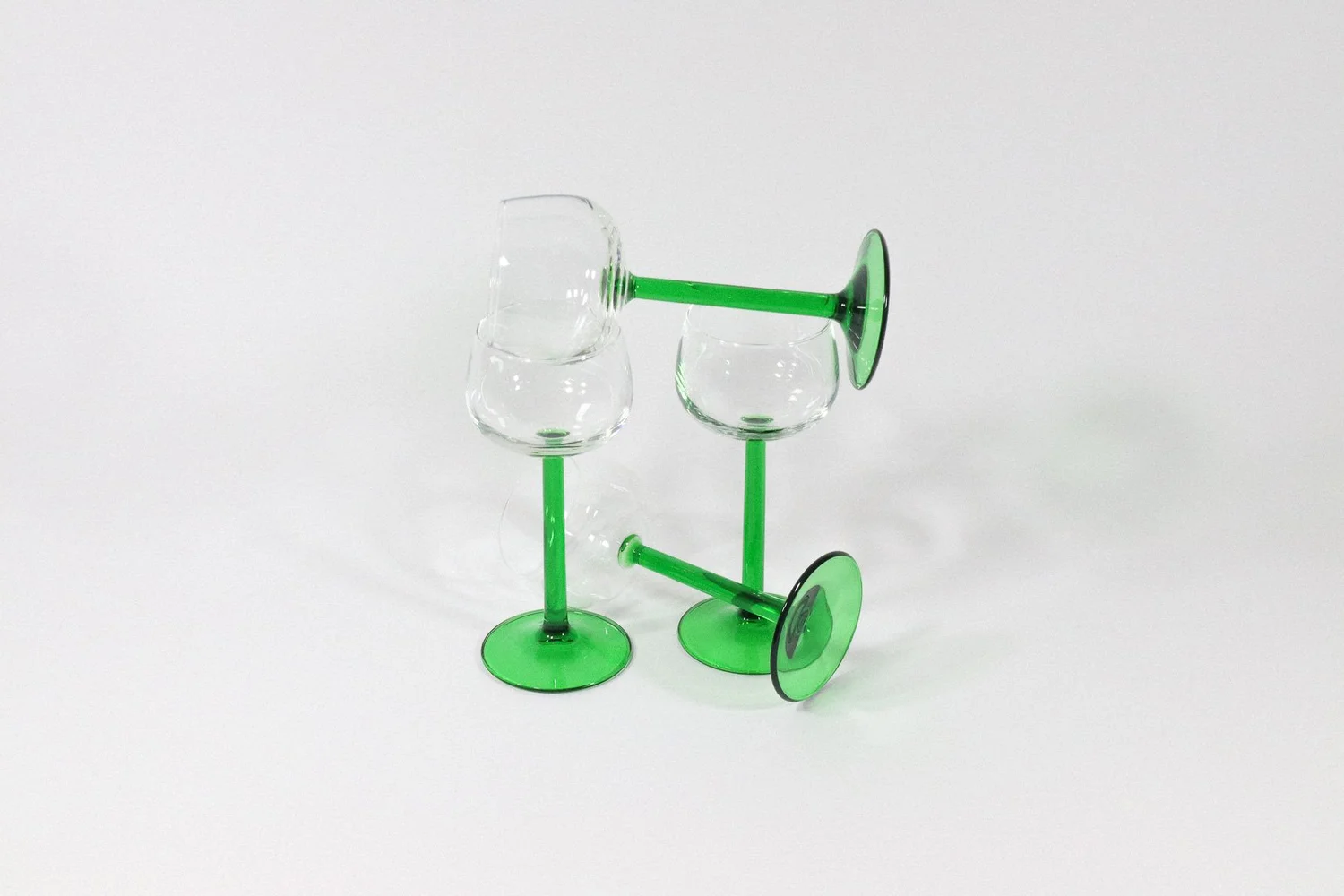 Luminarc Green Stem Glasses  Enough to Melt Shop
