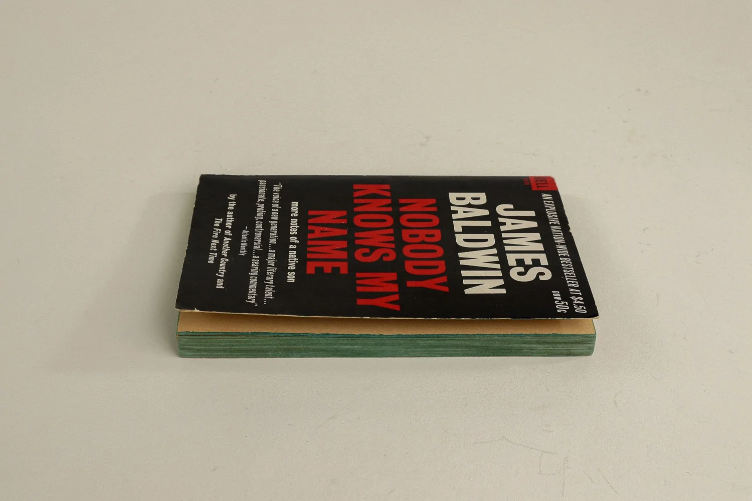 Vintage softcover copy of Nobody Knows My Name by James Baldwin. Published in 1961 by Dell Publishing, this is the third printing from 1963.