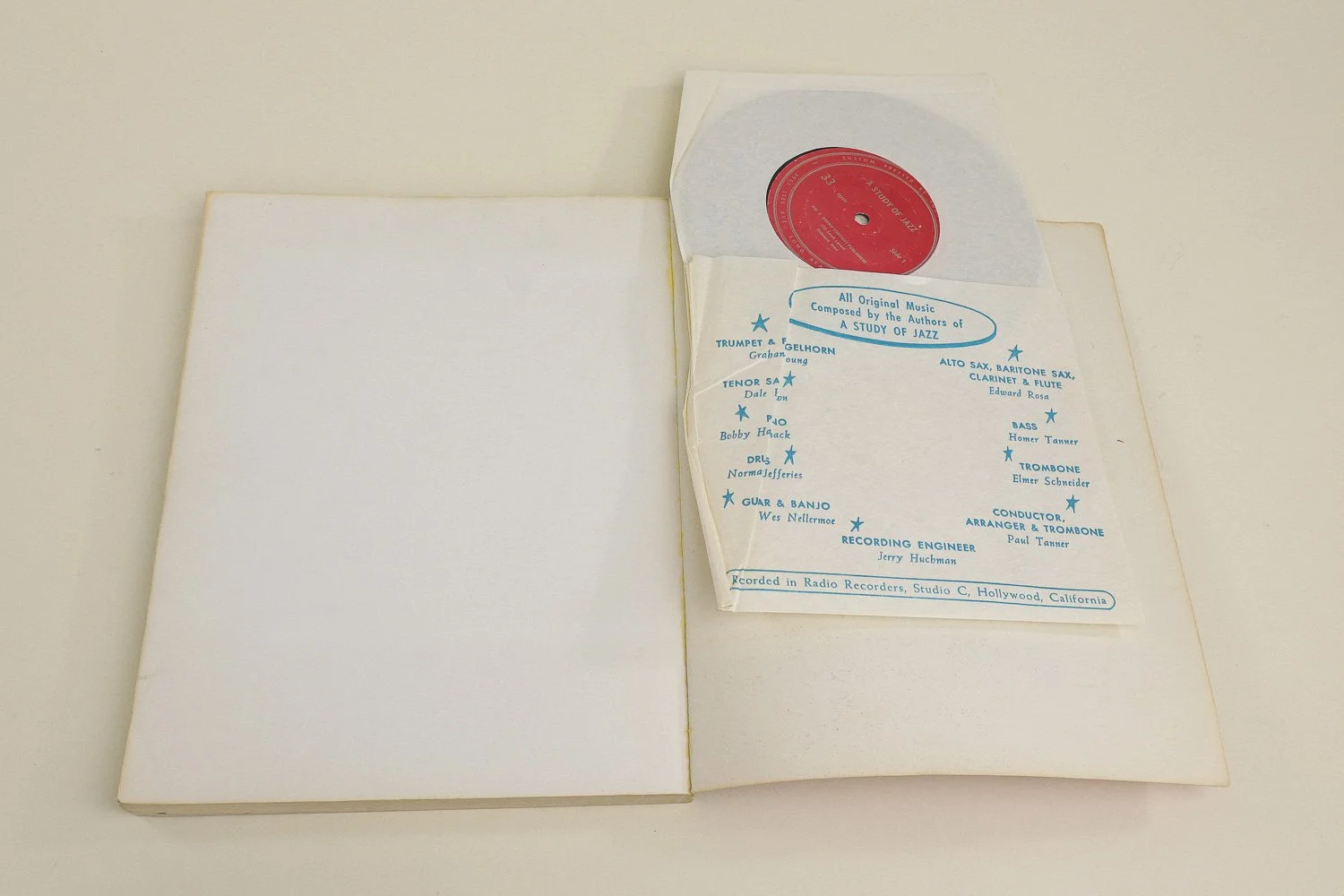 Vintage softcover copy of A Study of Jazz, Second Edition by Paul O.W. Tanner and Maurice Gerow.