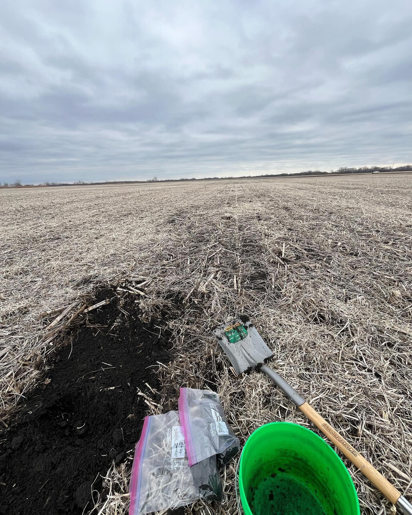 Soil sampling in February is a little unusual but when an opportunity to get ahead of the spring madness comes along we take it!