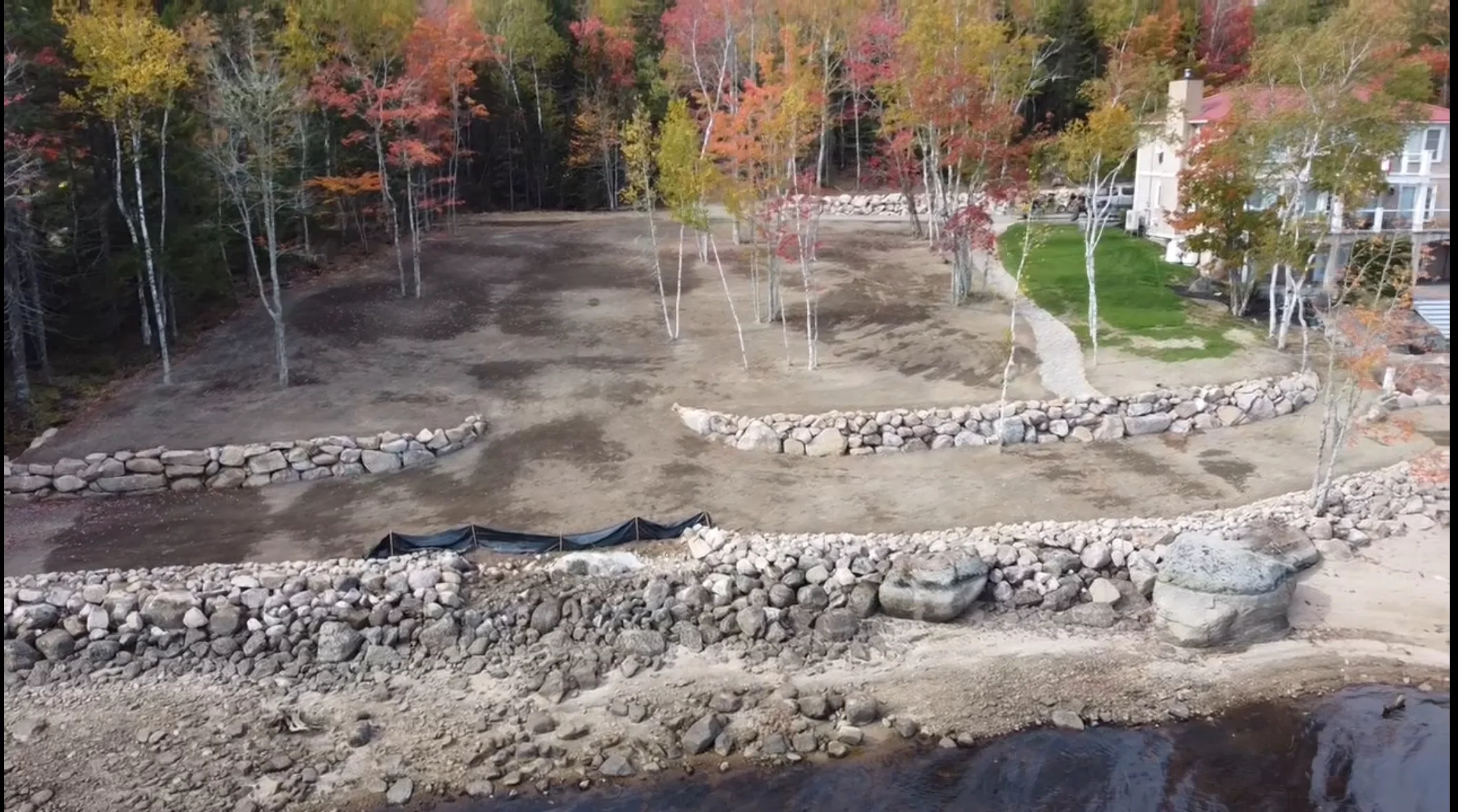 Building Retaining Walls and General Landscaping Excavation Project in Annapolis Valley, NS
