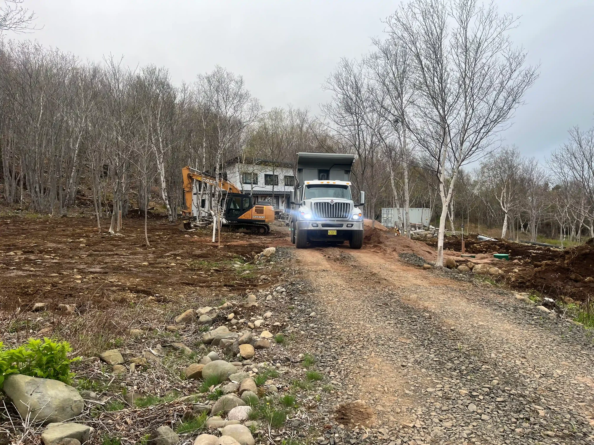 Driveway and Site Preparation for Home Build in Annapolis Royal NS