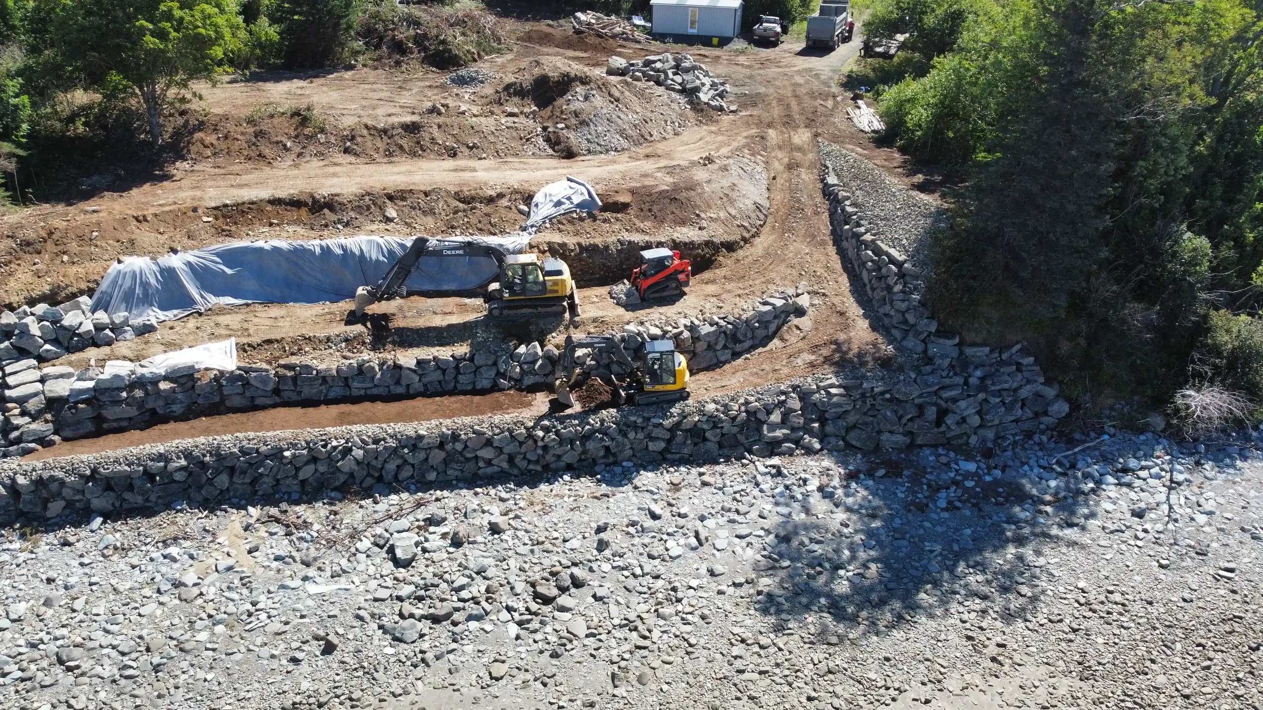 Terracing Residential Excavation Project in Barton, NS
