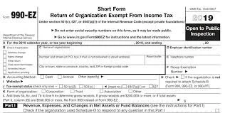 Corporate Annual filing 990 EZ Non Profit