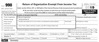 Corporate 990 Annual Tax Filing Non Profit