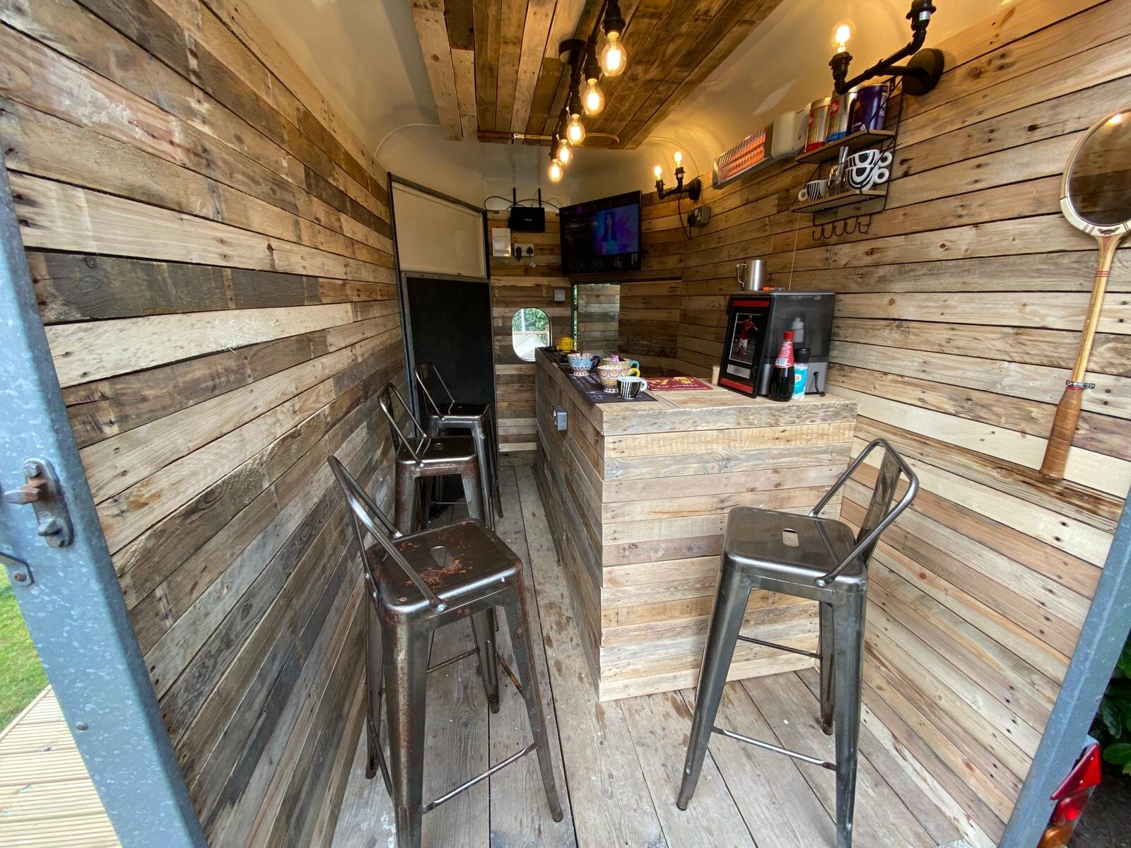 Insulated reclaimed wood interior