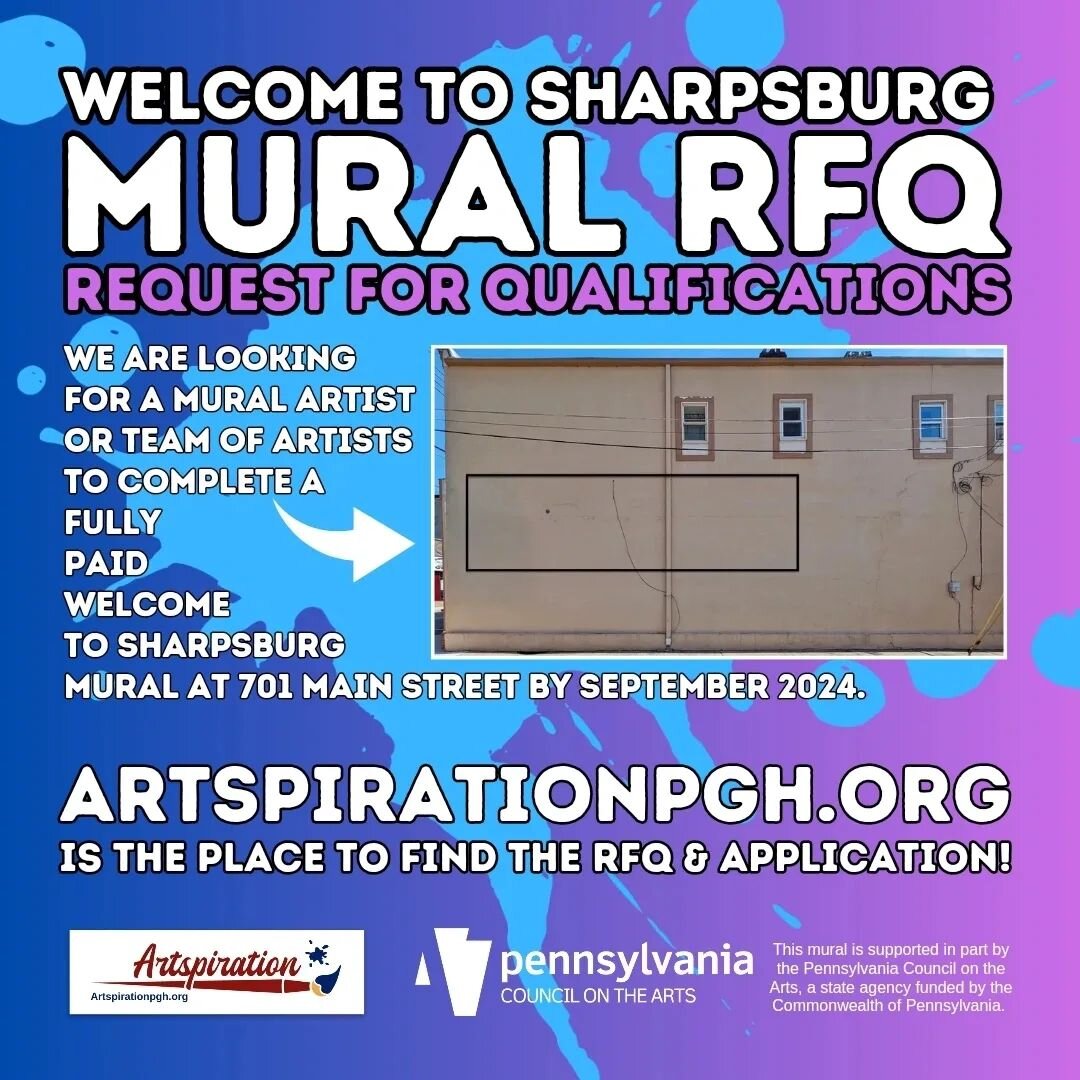 Want to help you beautify Sharpsburg? Go to Artspirationpgh.org for all the details.